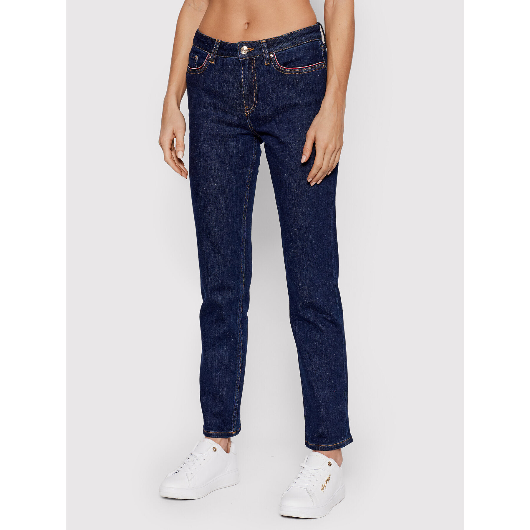 Tommy Hilfiger Jeansy Rome WW0WW32937 Tmavomodrá Straight Fit - Pepit.cz