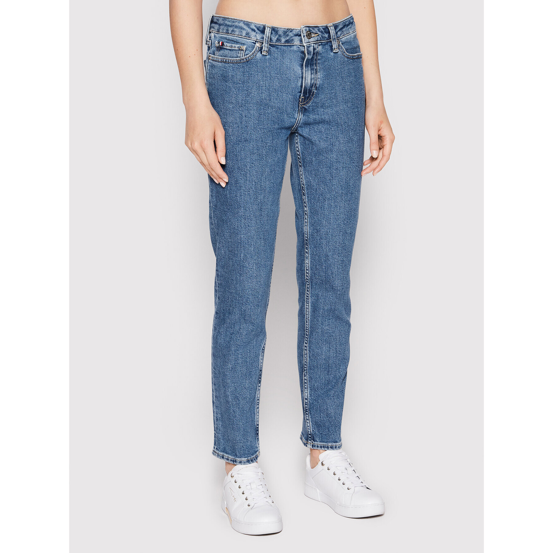 Tommy Hilfiger Jeansy Rome WW0WW34558 Modrá Straight Leg - Pepit.cz