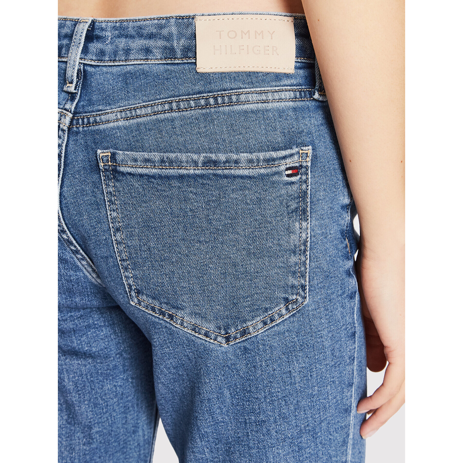 Tommy Hilfiger Jeansy Rome WW0WW34558 Modrá Straight Leg - Pepit.cz