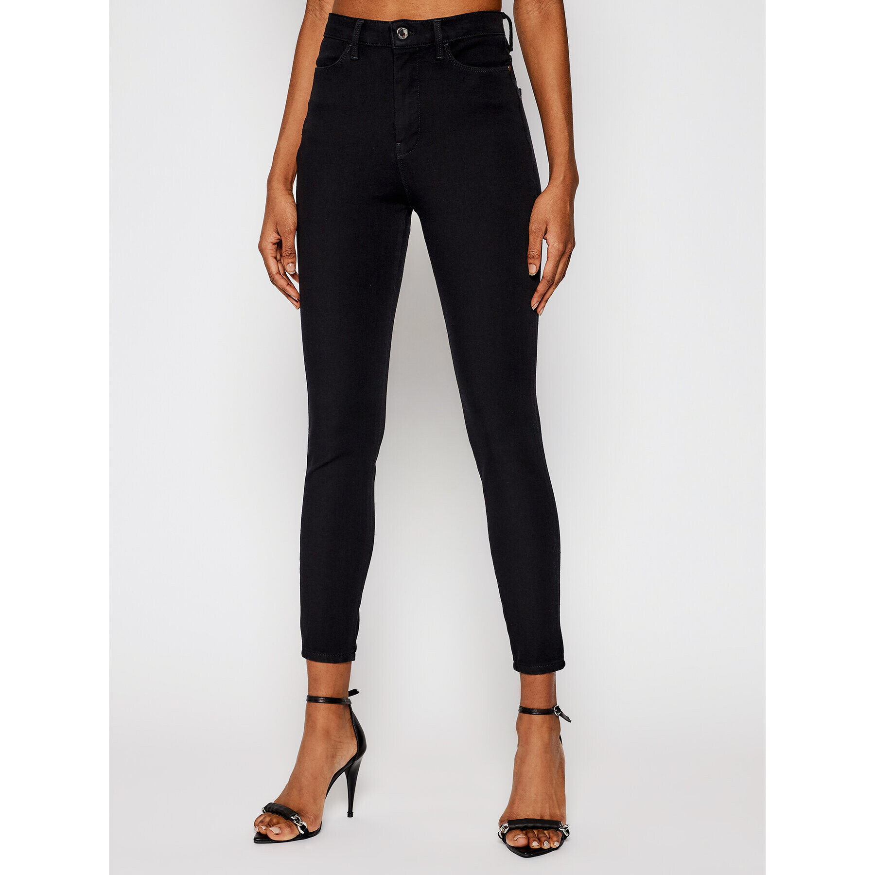 Tommy Hilfiger Jeansy Sculpt U Ankle WW0WW31267 Černá Super Skinny Fit - Pepit.cz