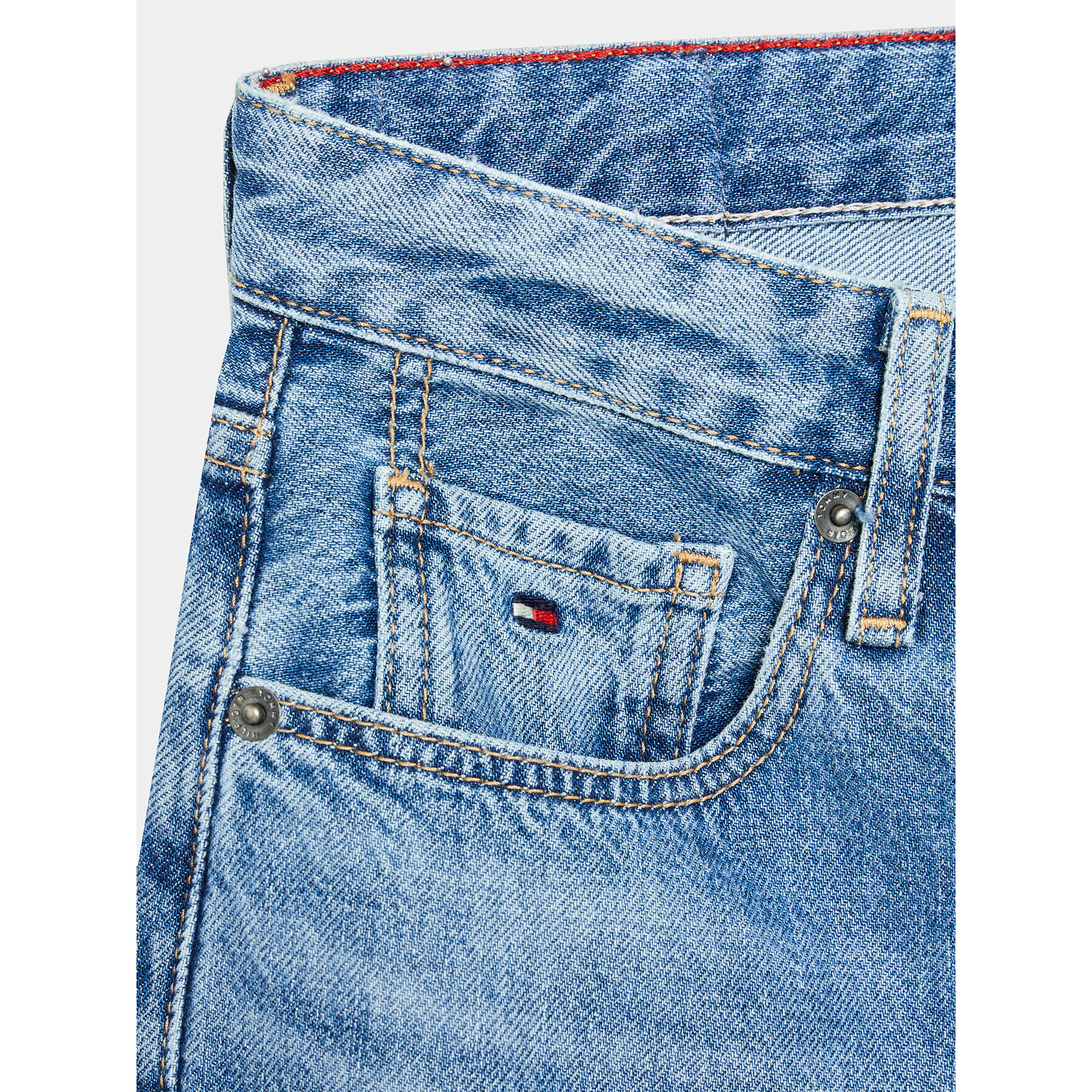 Tommy Hilfiger Jeansy Skater KB0KB08083 D Modrá Straight Fit - Pepit.cz