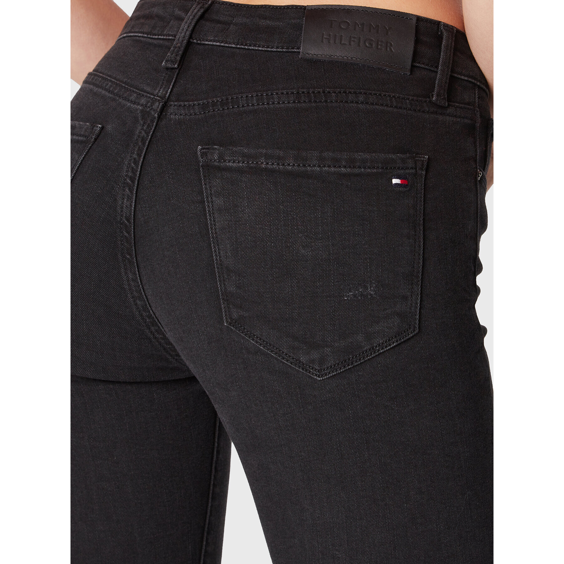 Tommy Hilfiger Jeansy Soft Como WW0WW36241 Černá Skinny Fit - Pepit.cz