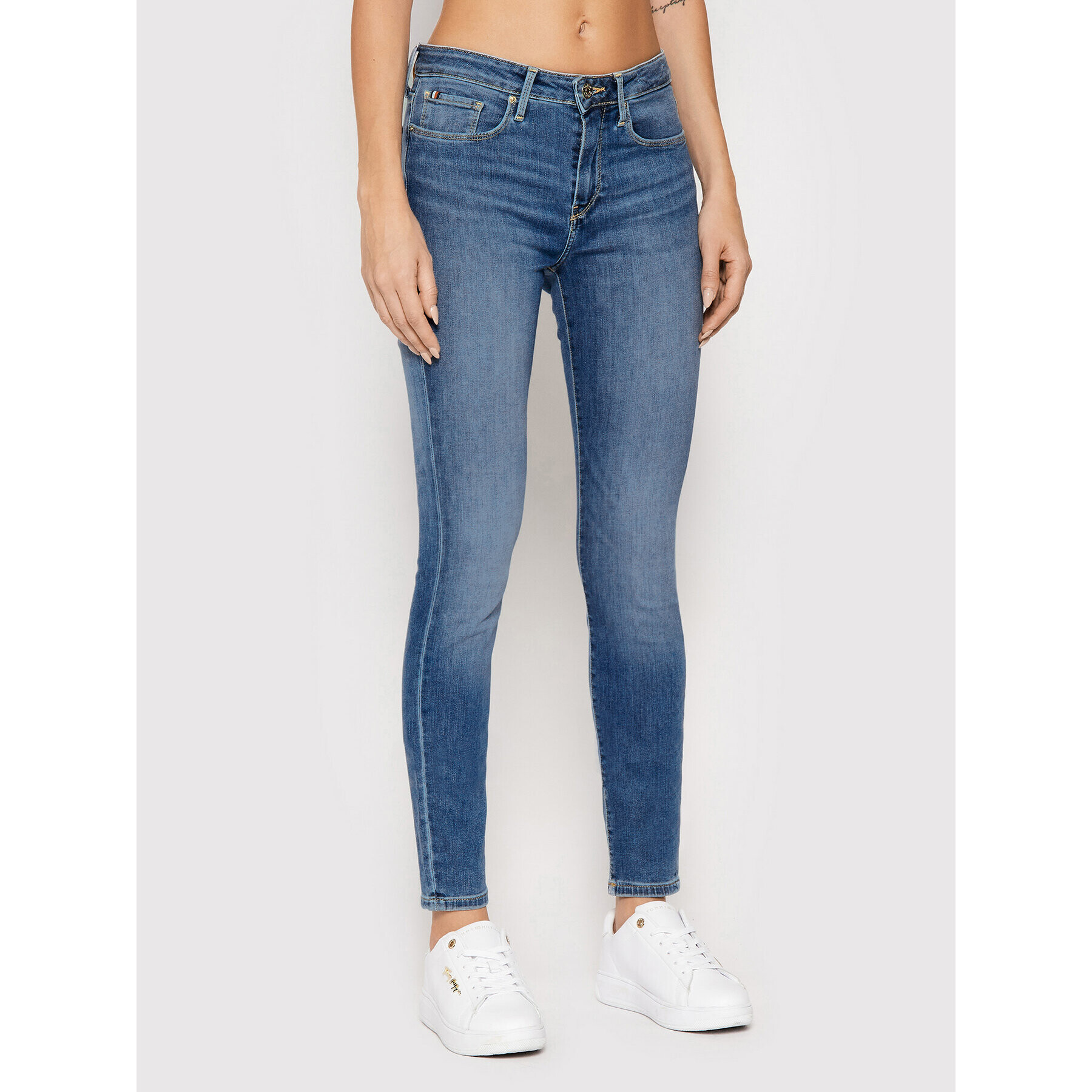 Tommy Hilfiger Jeansy Th Flex Como WW0WW32755 Modrá Skinny Fit - Pepit.cz