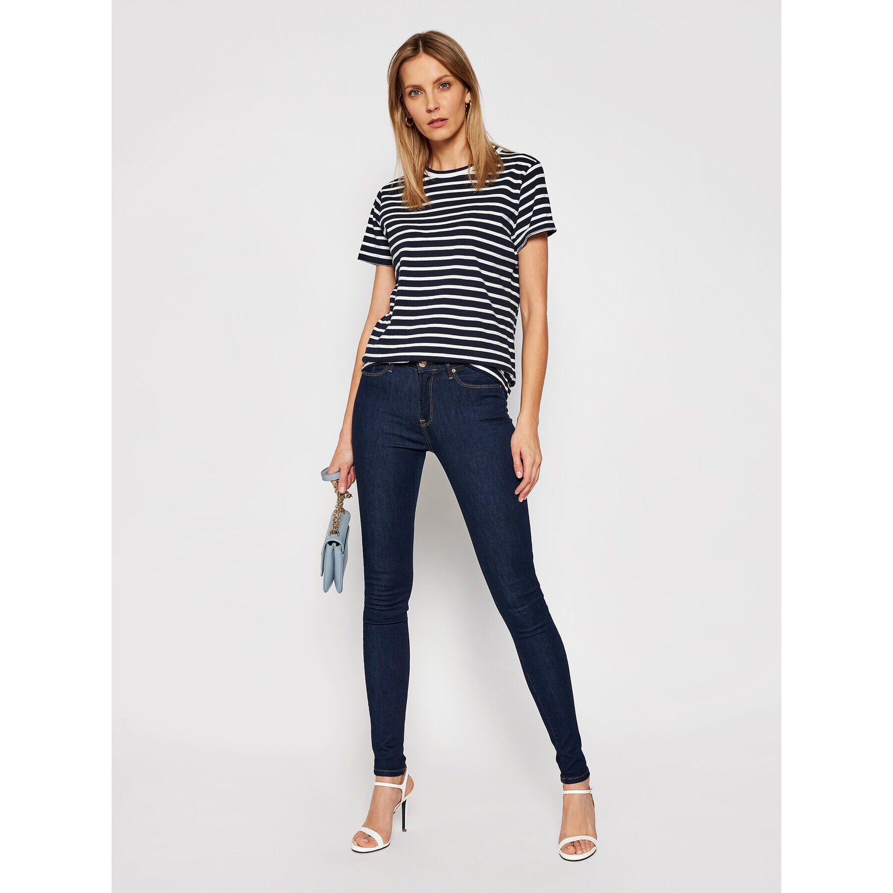 Tommy Hilfiger Jeansy WW0WW14742 Tmavomodrá Skinny Fit - Pepit.cz