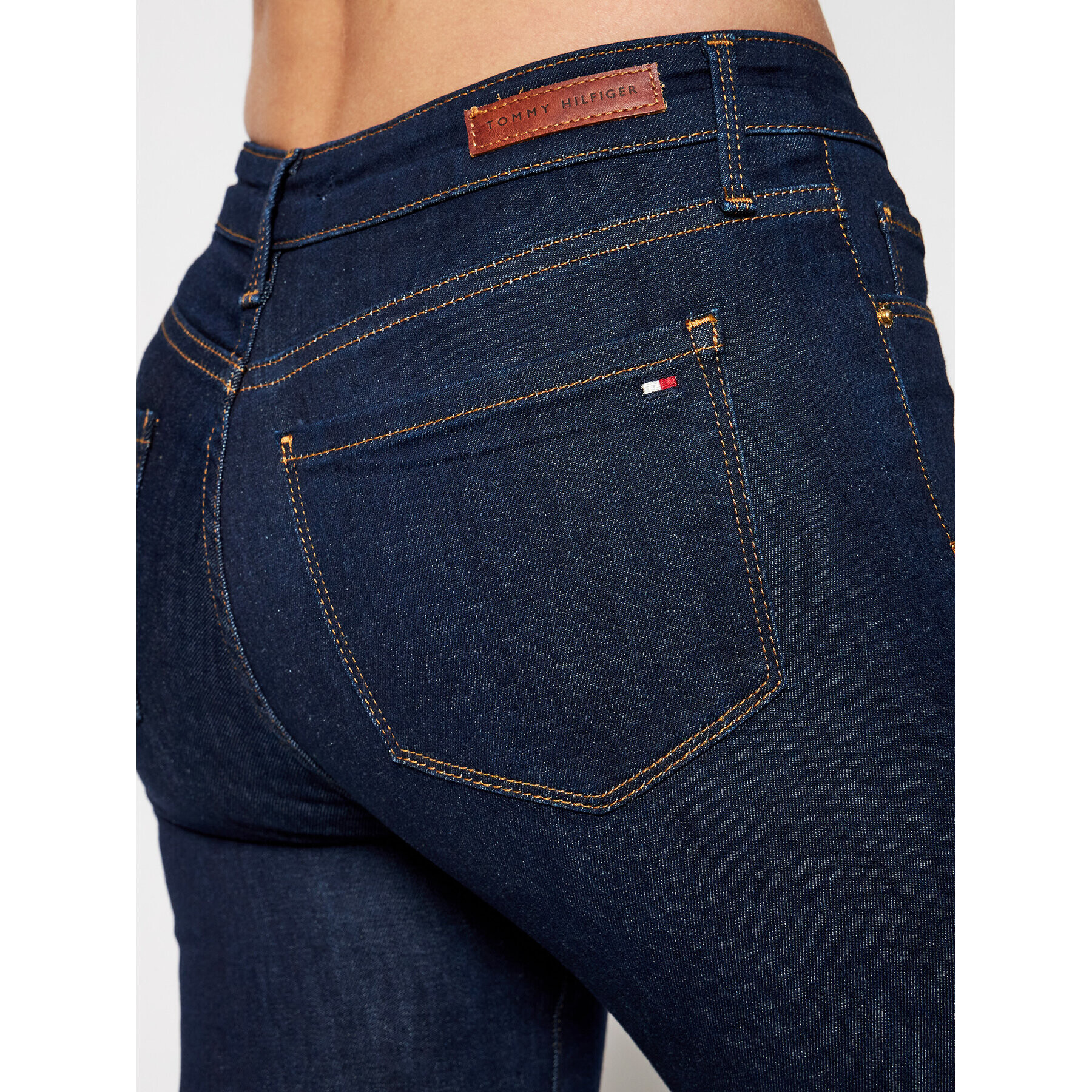 Tommy Hilfiger Jeansy WW0WW14742 Tmavomodrá Skinny Fit - Pepit.cz