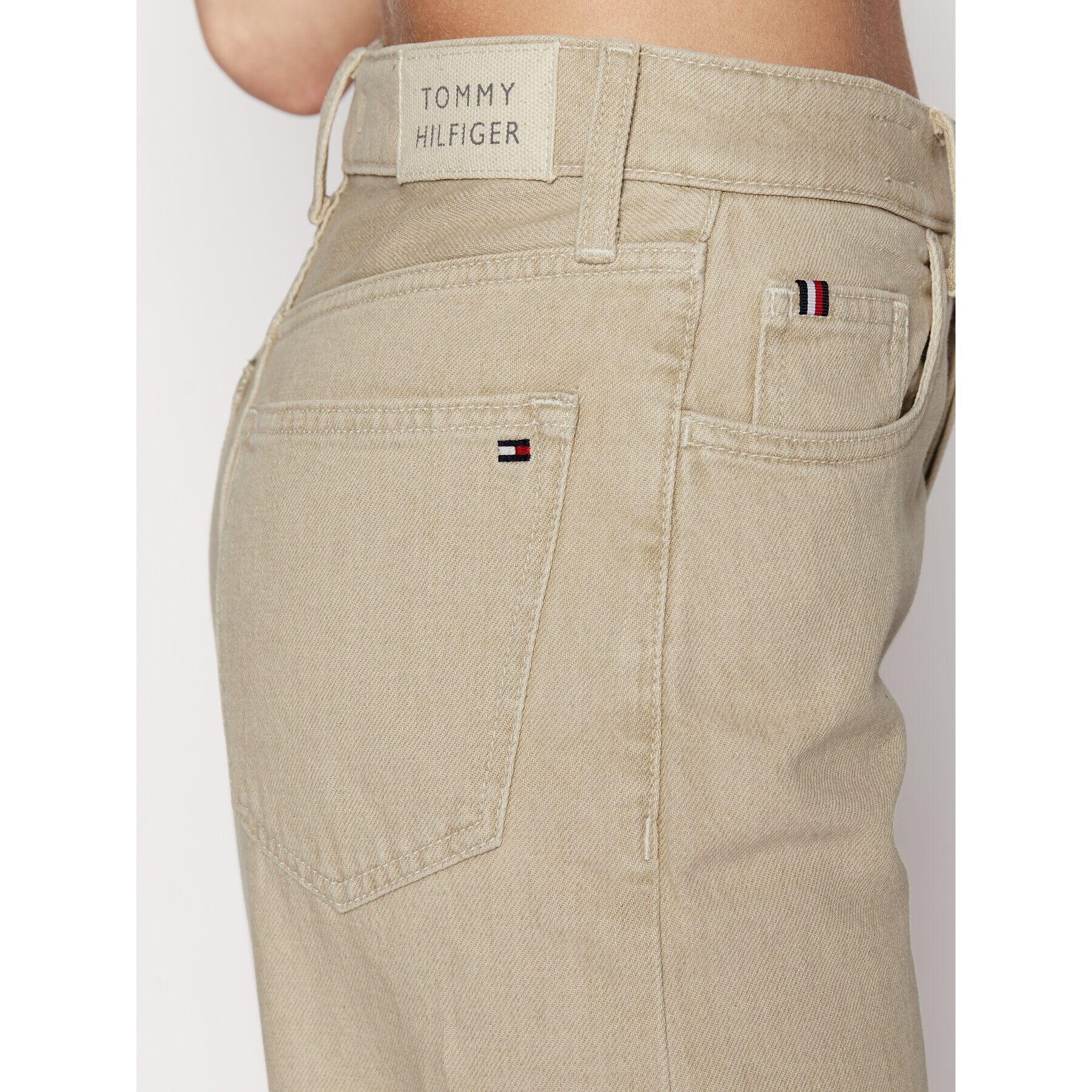 Tommy Hilfiger Jeansy WW0WW35160 Béžová Relaxed Fit - Pepit.cz