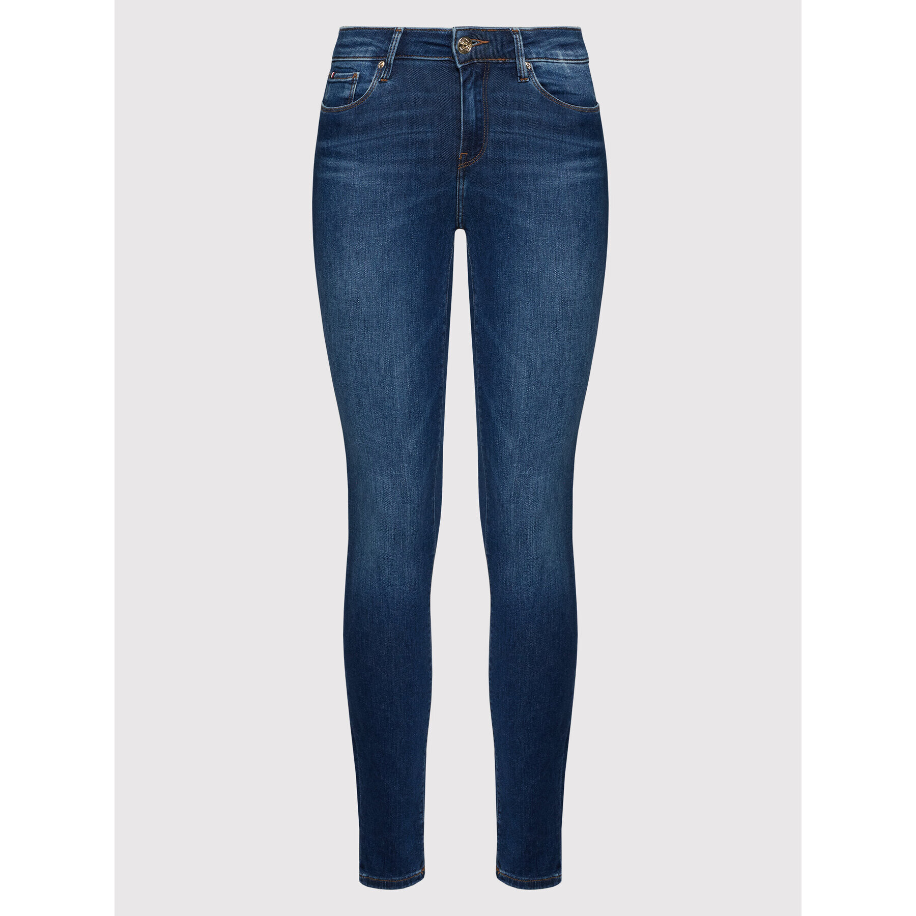 Tommy Hilfiger Jeansy WW0WW35216 Tmavomodrá Skinny Fit - Pepit.cz