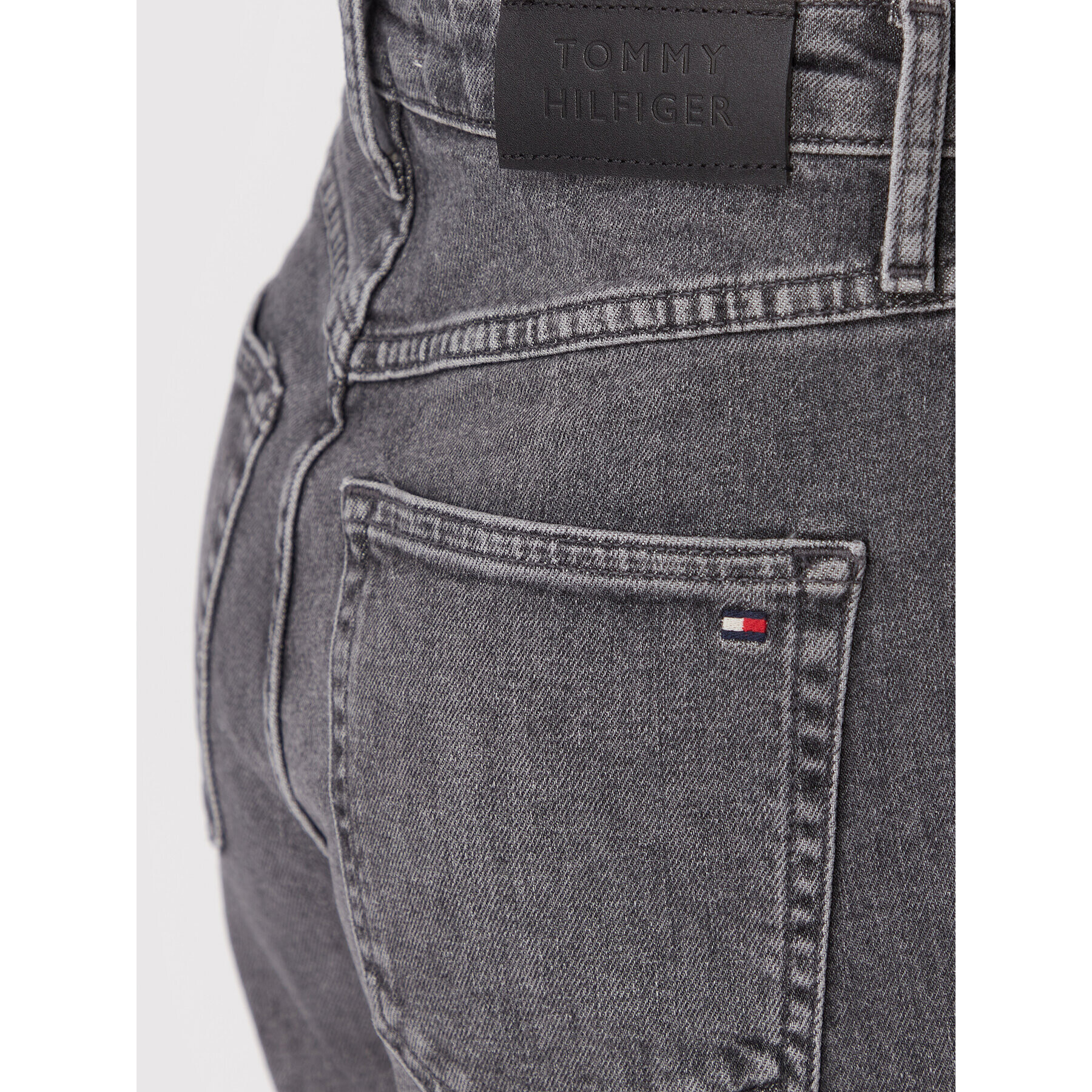 Tommy Hilfiger Jeansy WW0WW36608 Šedá Straight Fit - Pepit.cz