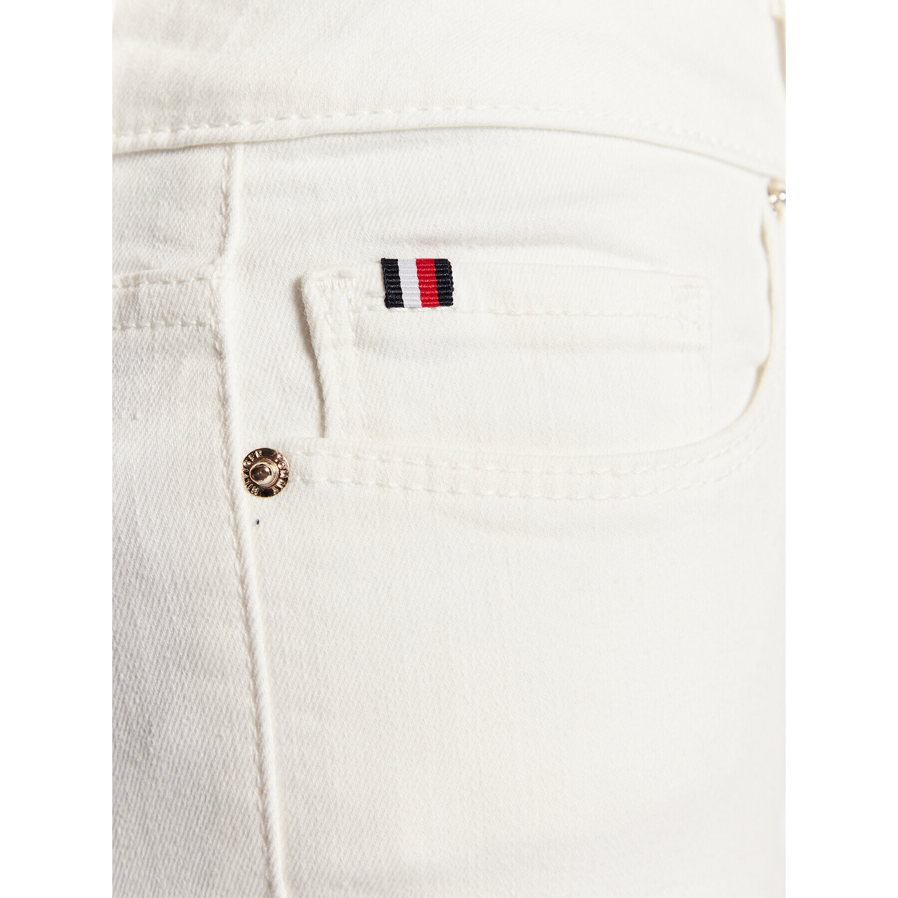 Tommy Hilfiger Jeansy WW0WW36957 Bílá Skinny Fit - Pepit.cz