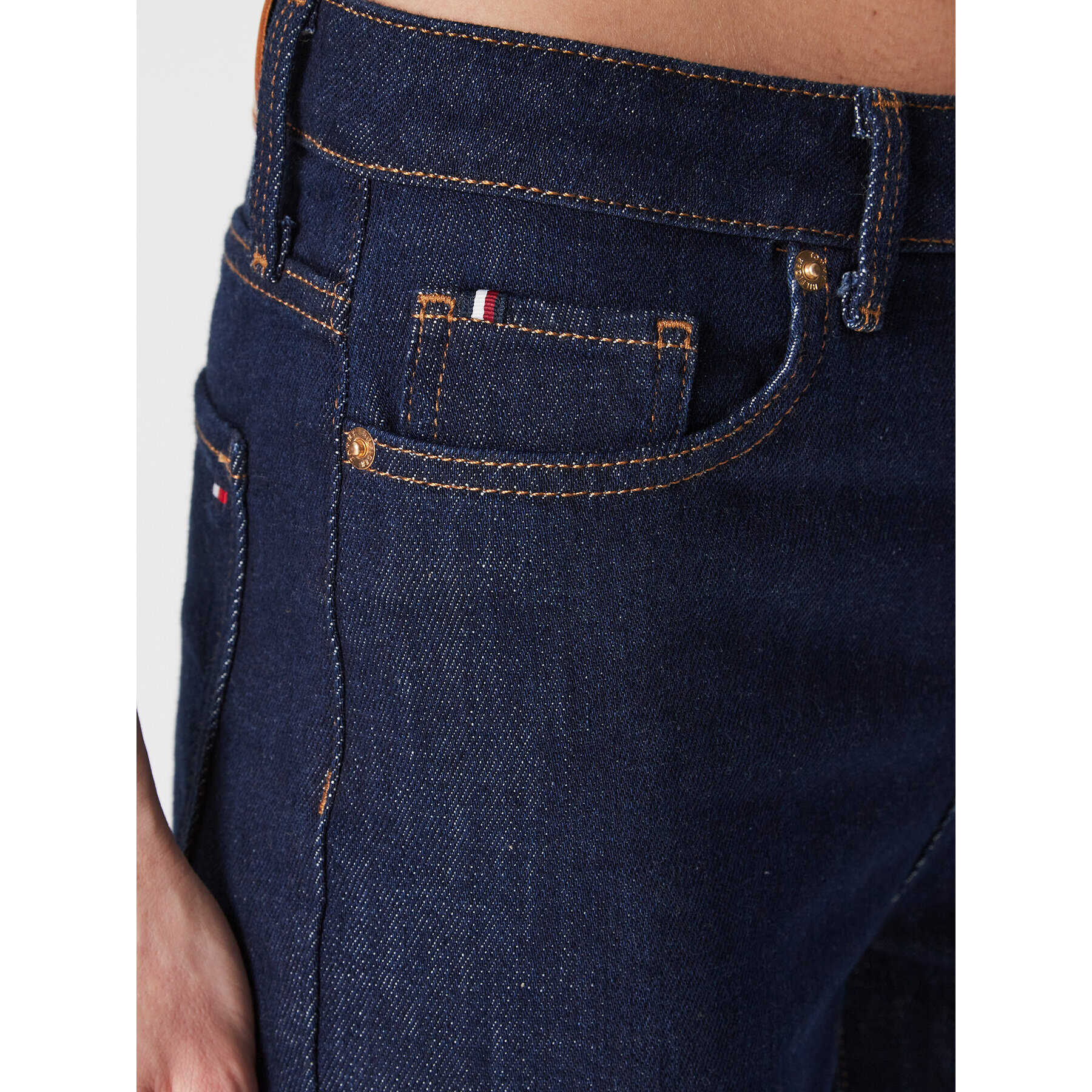 Tommy Hilfiger Jeansy WW0WW37149 Tmavomodrá Regular Fit - Pepit.cz