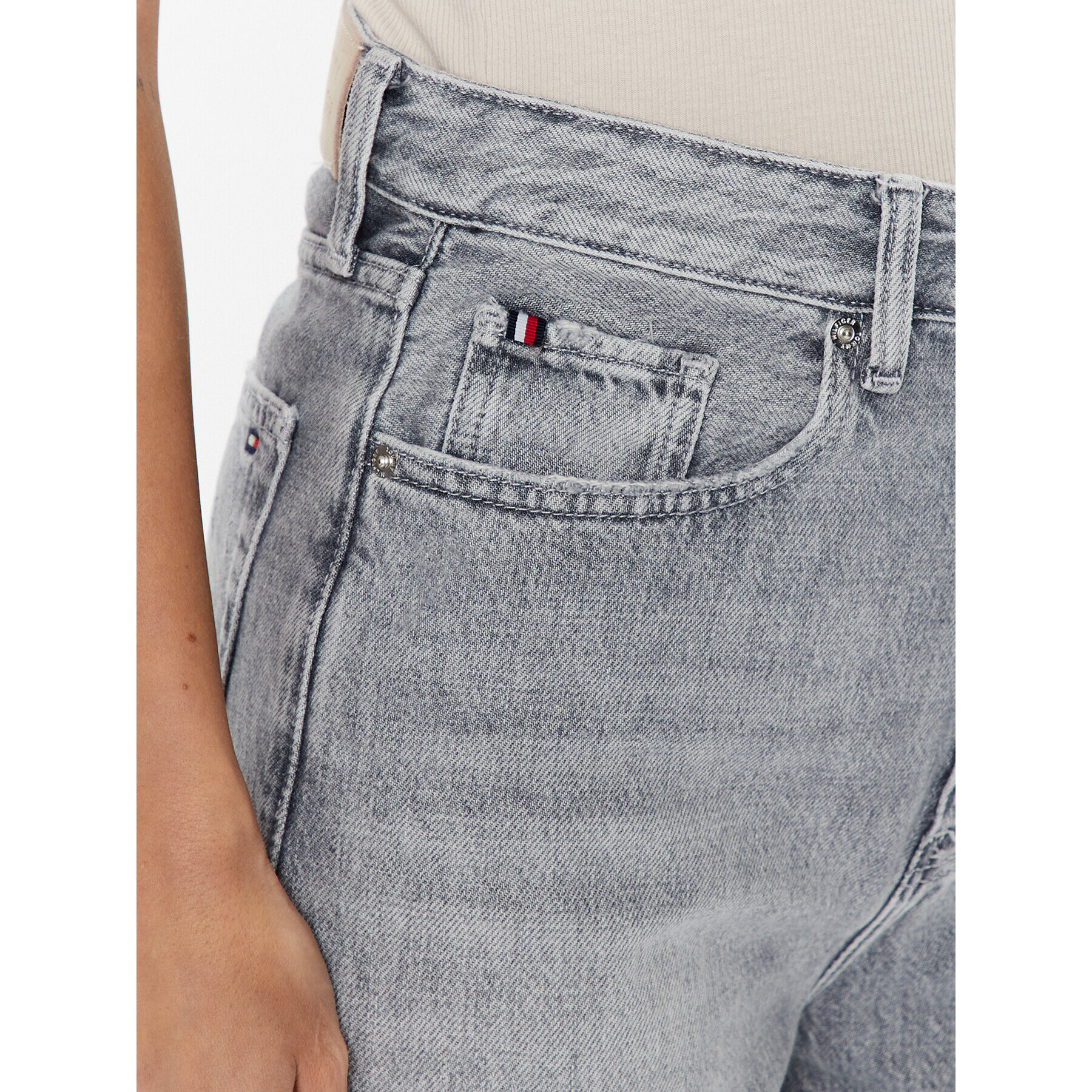 Tommy Hilfiger Jeansy WW0WW37153 Šedá Balloon Fit - Pepit.cz