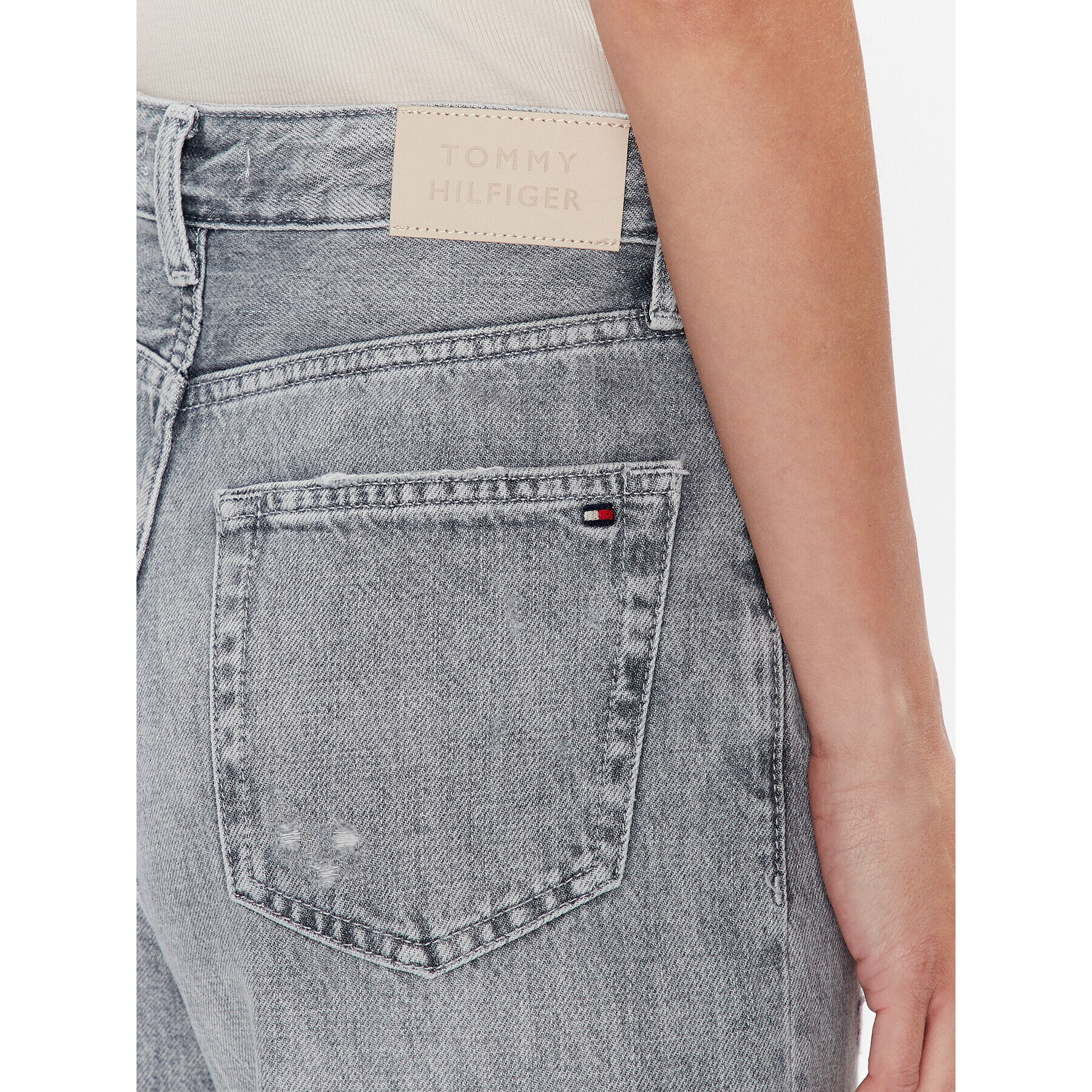 Tommy Hilfiger Jeansy WW0WW37153 Šedá Balloon Fit - Pepit.cz