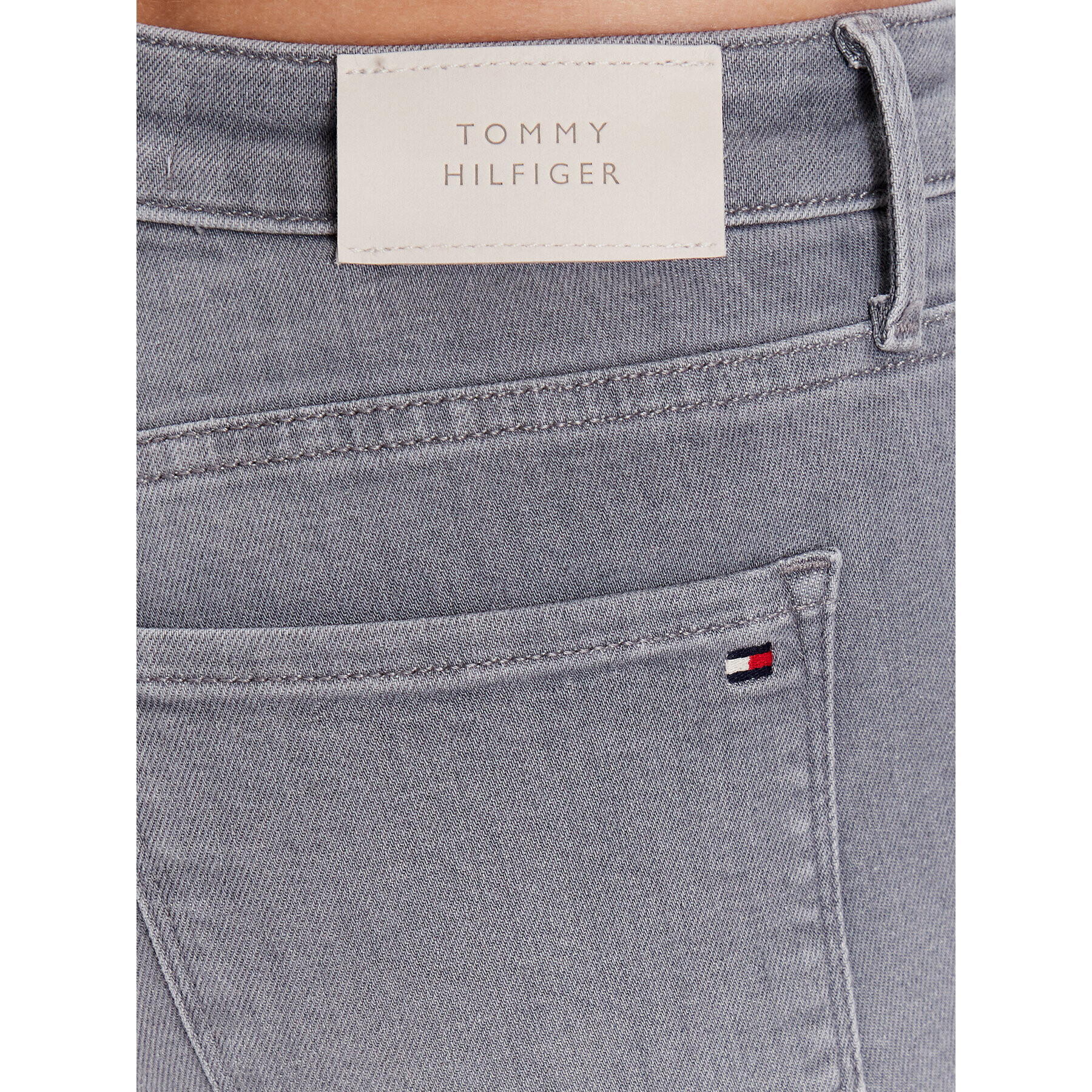 Tommy Hilfiger Jeansy WW0WW38141 Šedá Skinny Fit - Pepit.cz