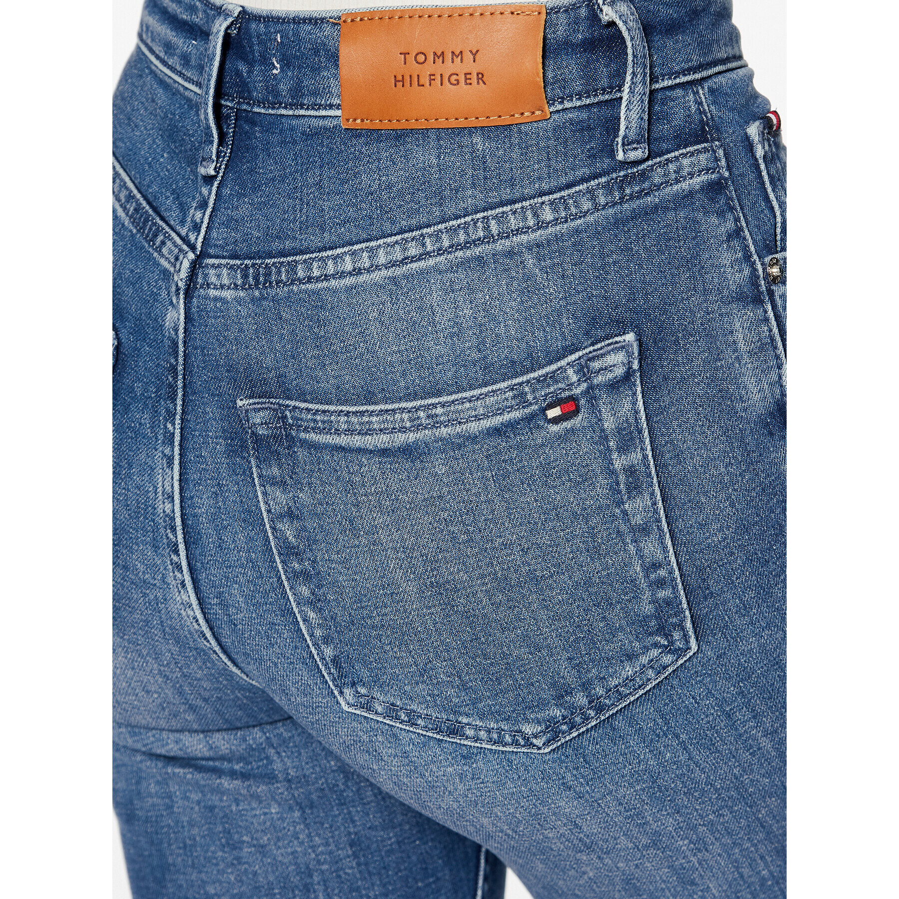 Tommy Hilfiger Jeansy WW0WW38158 Modrá Slim Fit - Pepit.cz