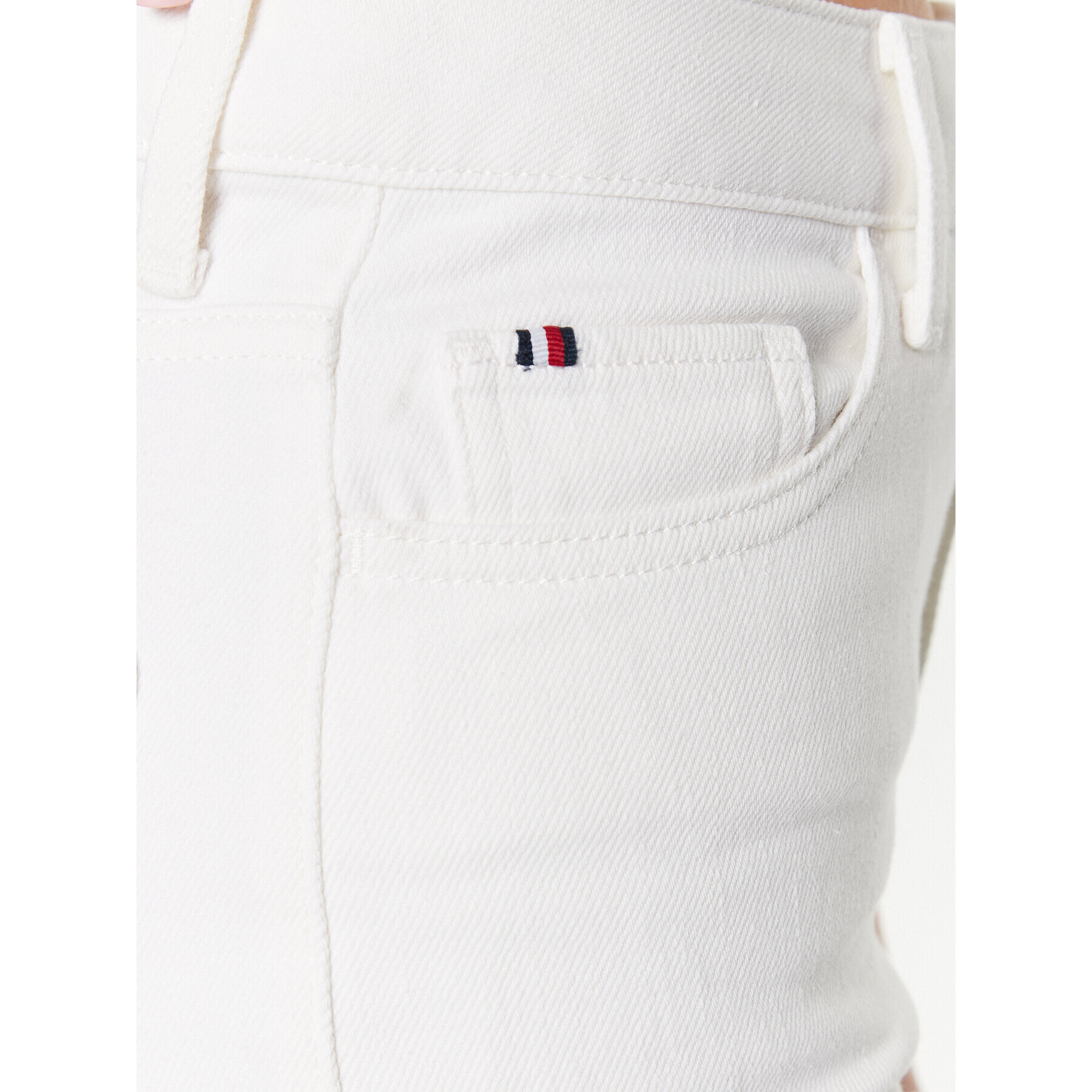 Tommy Hilfiger Jeansy WW0WW38518 Bílá Relaxed Fit - Pepit.cz