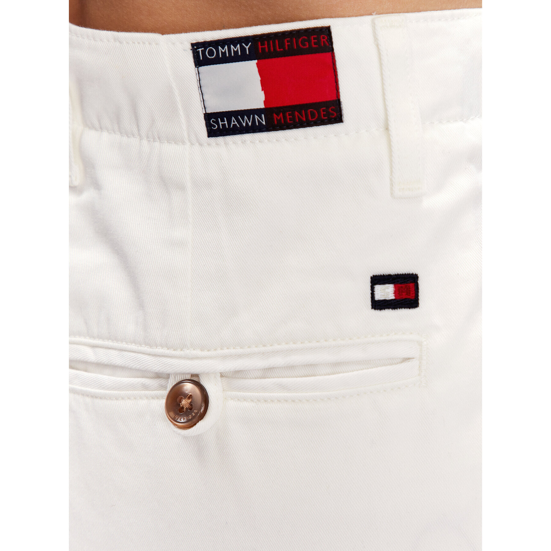 Tommy Hilfiger Jeansy WW0WW38979 Écru Loose Fit - Pepit.cz