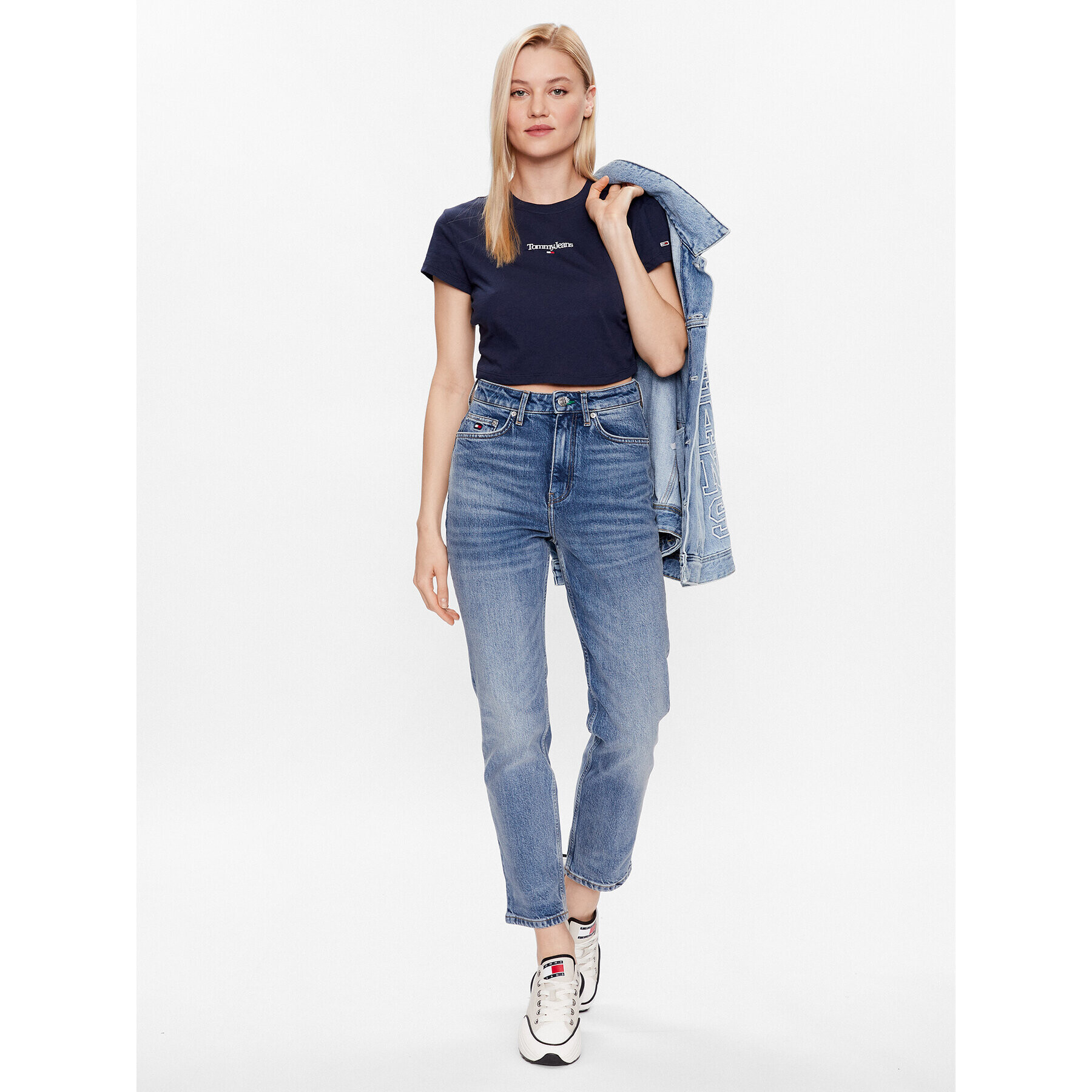 Tommy Hilfiger Jeansy WW0WW39092 Modrá Straight Fit - Pepit.cz