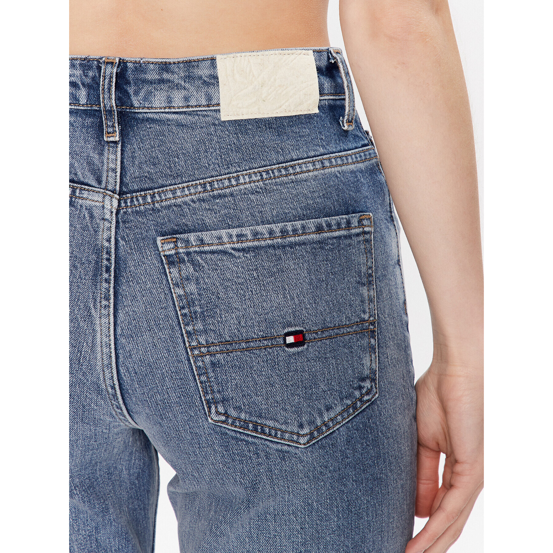 Tommy Hilfiger Jeansy WW0WW39092 Modrá Straight Fit - Pepit.cz