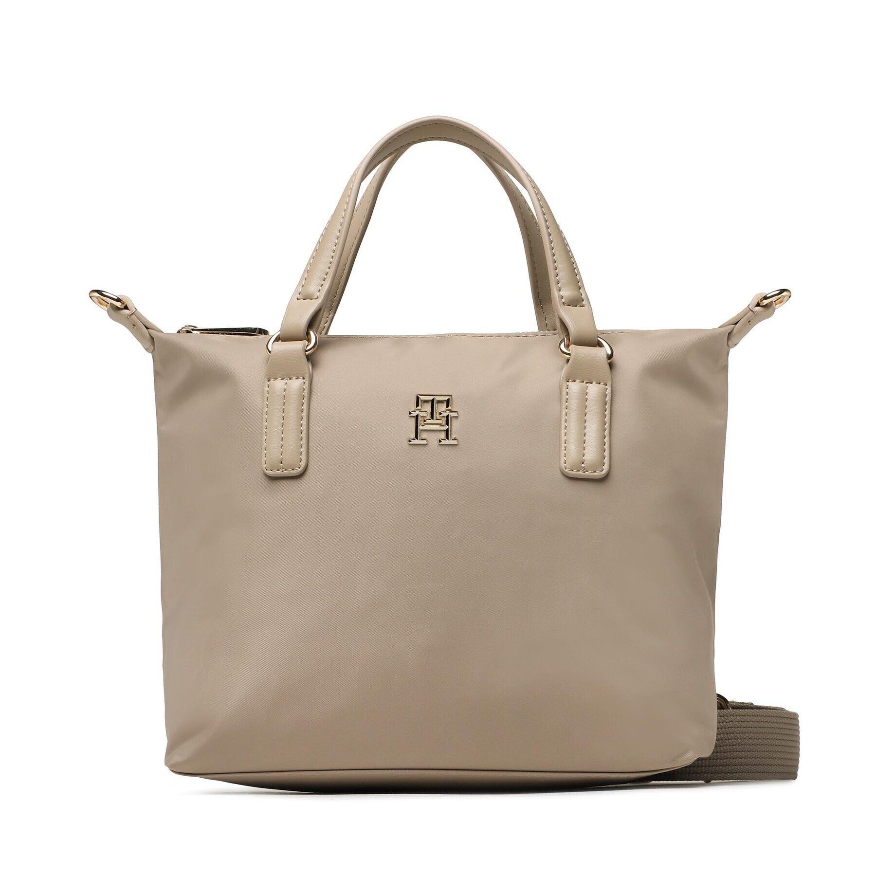 Tommy Hilfiger Kabelka Poppy Small Tote AW0AW14476 Béžová - Pepit.cz