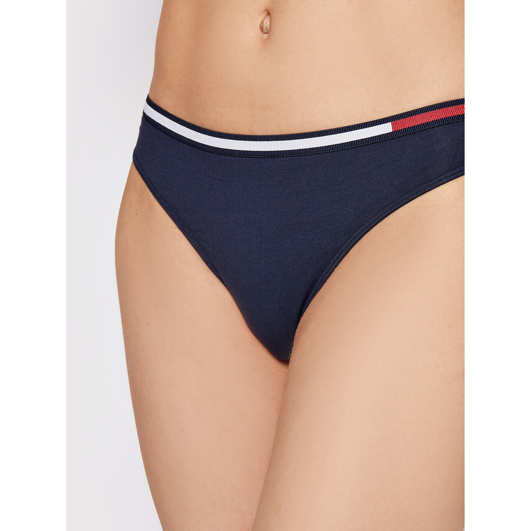 Tommy Hilfiger Kalhotky string Thong UW0UW01548 Tmavomodrá - Pepit.cz