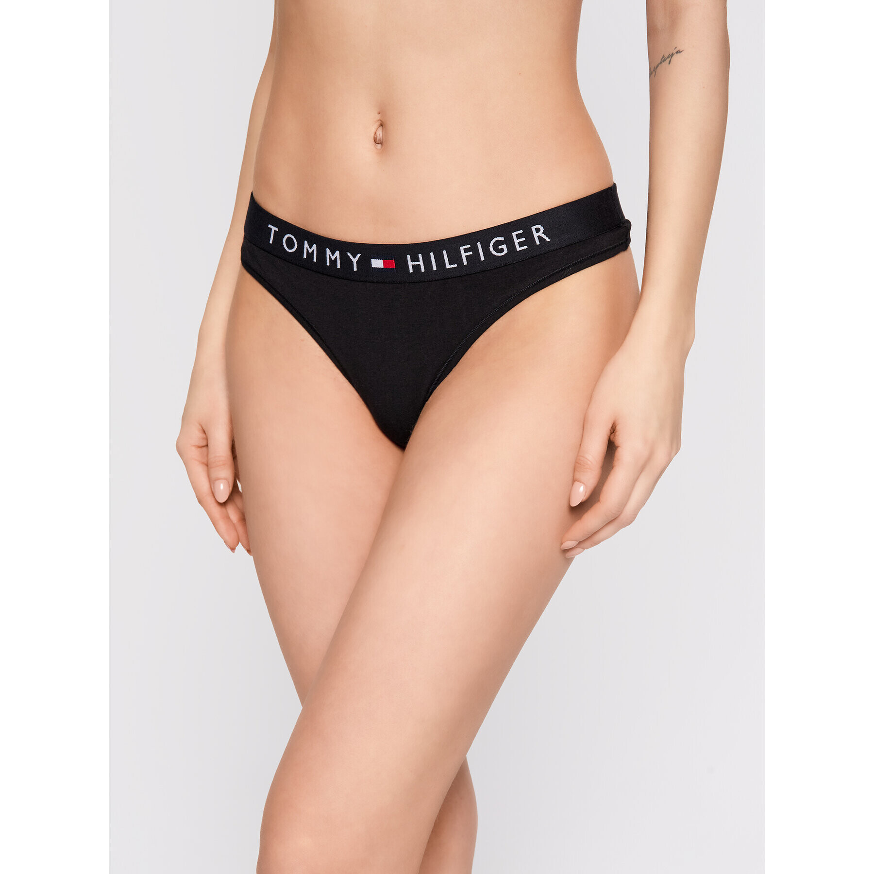 Tommy Hilfiger Kalhotky string UW0UW01555 Černá - Pepit.cz