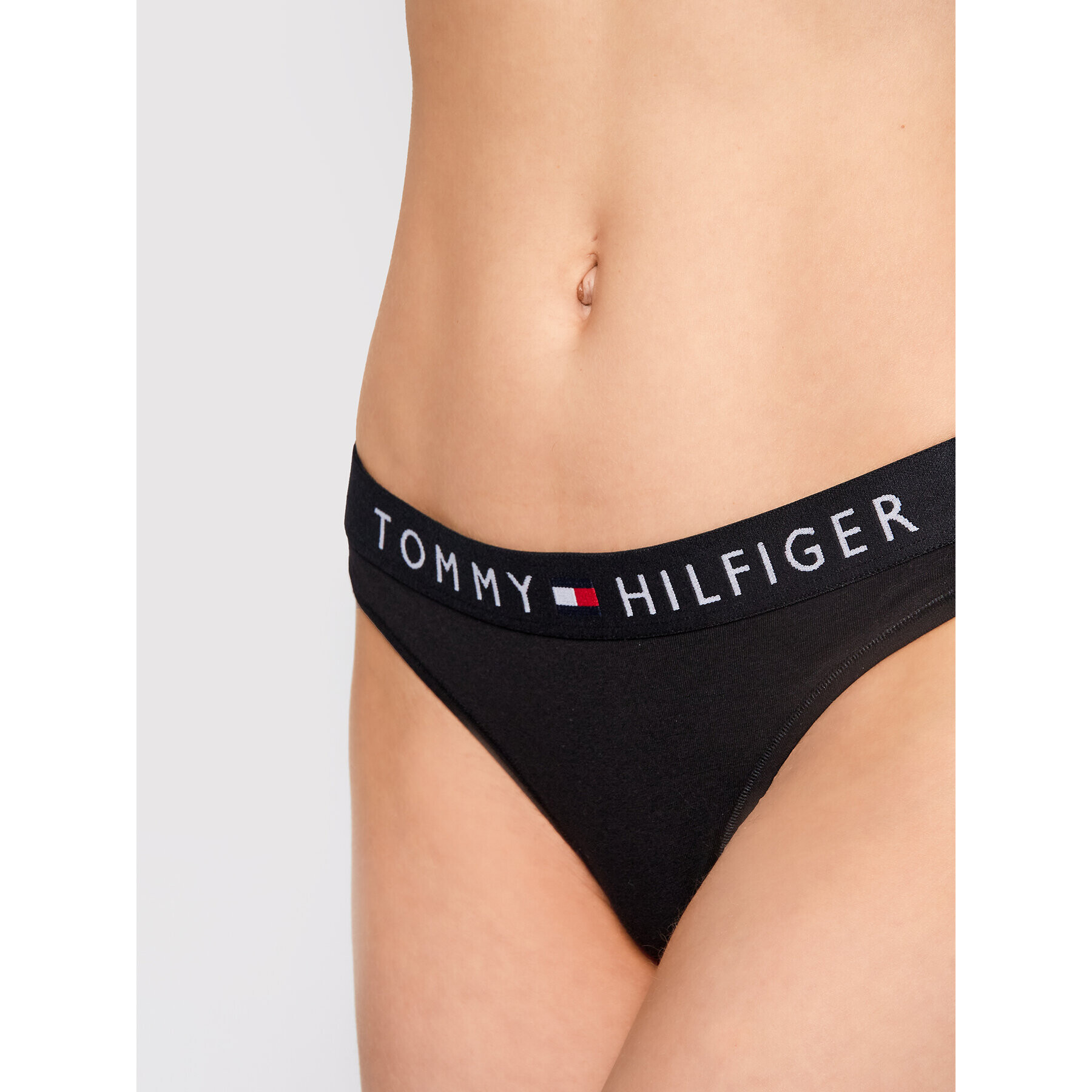 Tommy Hilfiger Kalhotky string UW0UW01555 Černá - Pepit.cz