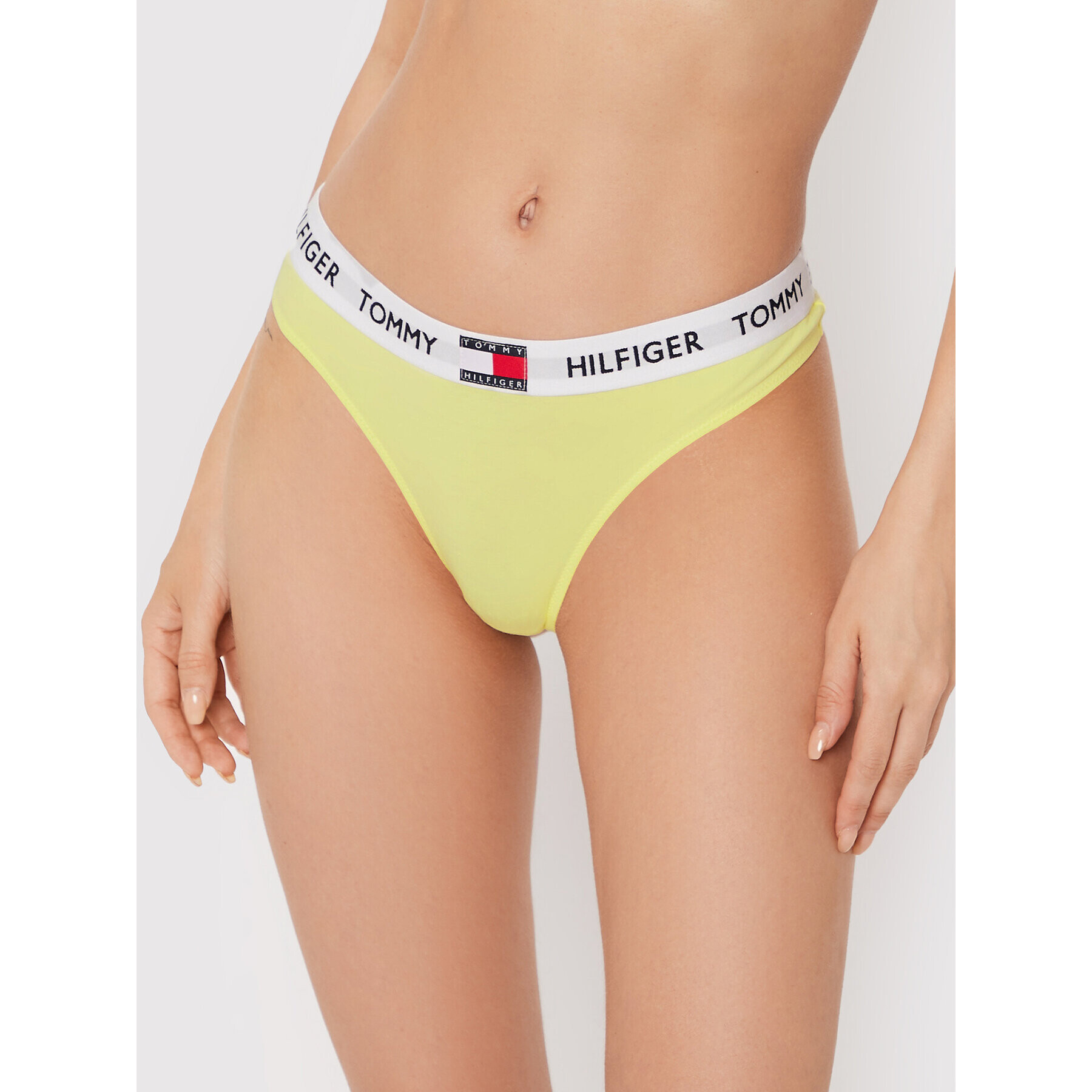 Tommy Hilfiger Kalhotky string UW0UW02198 Žlutá - Pepit.cz