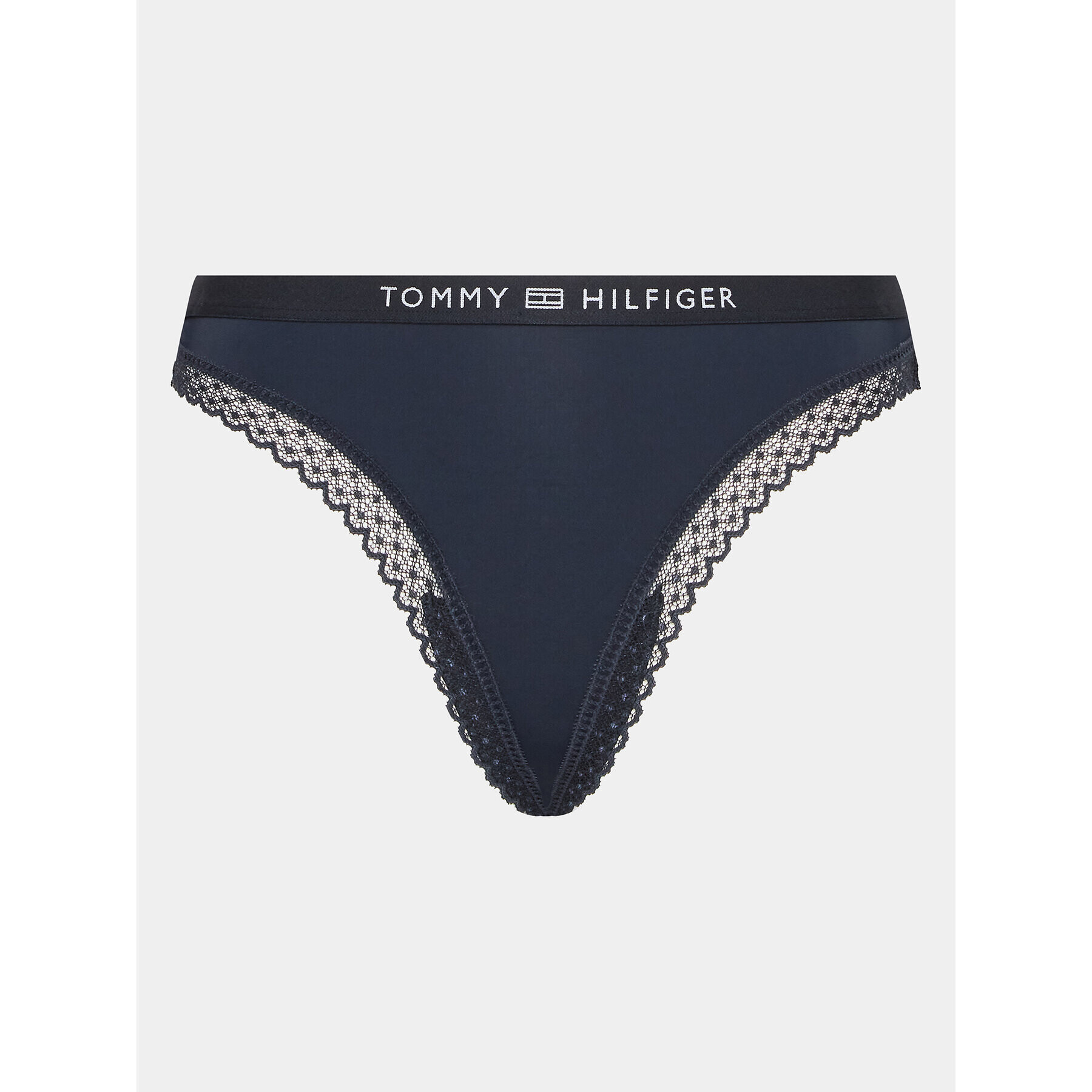 Tommy Hilfiger Kalhotky string UW0UW04184 Tmavomodrá - Pepit.cz