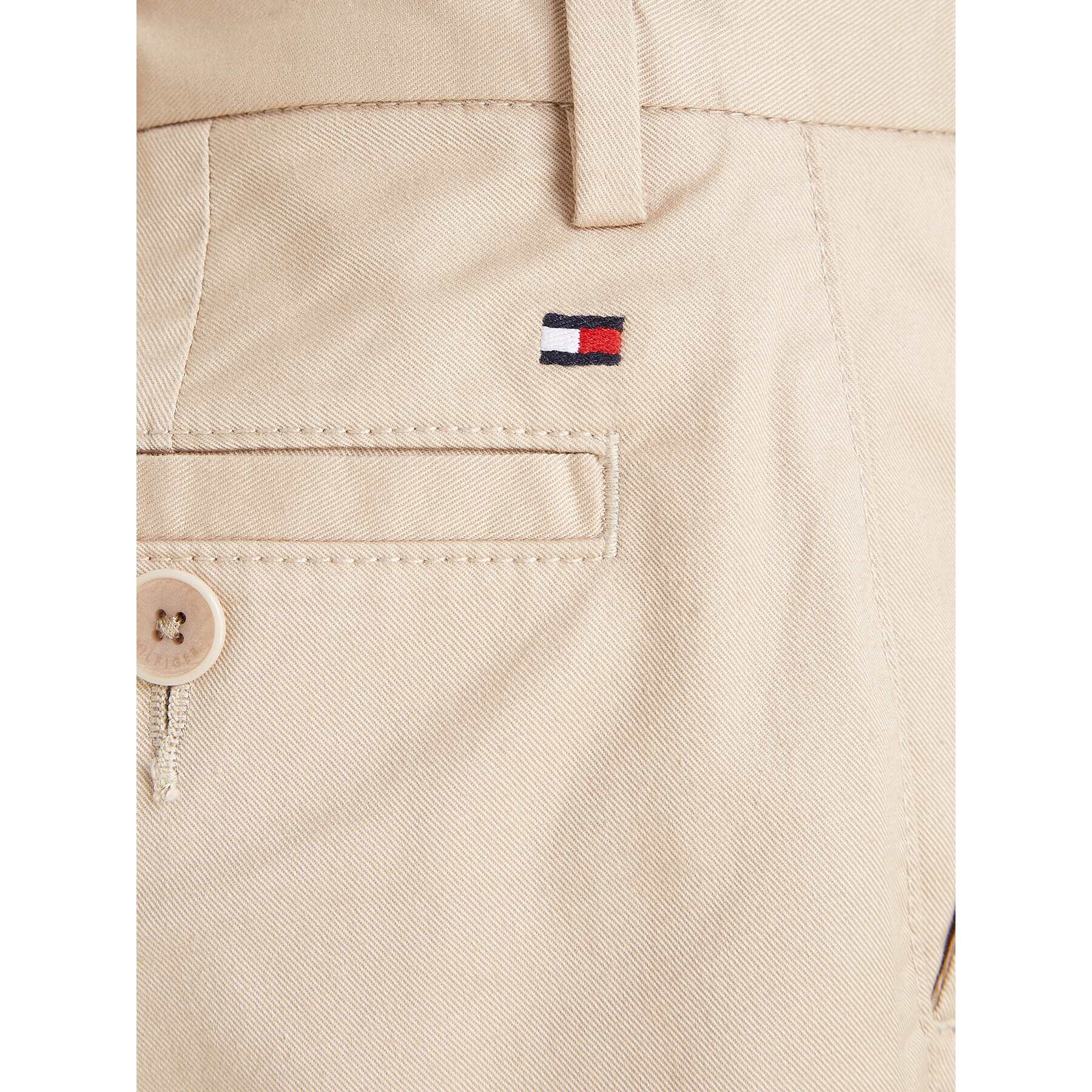 Tommy Hilfiger Kalhoty z materiálu KB0KB08609 Béžová Slim Fit - Pepit.cz