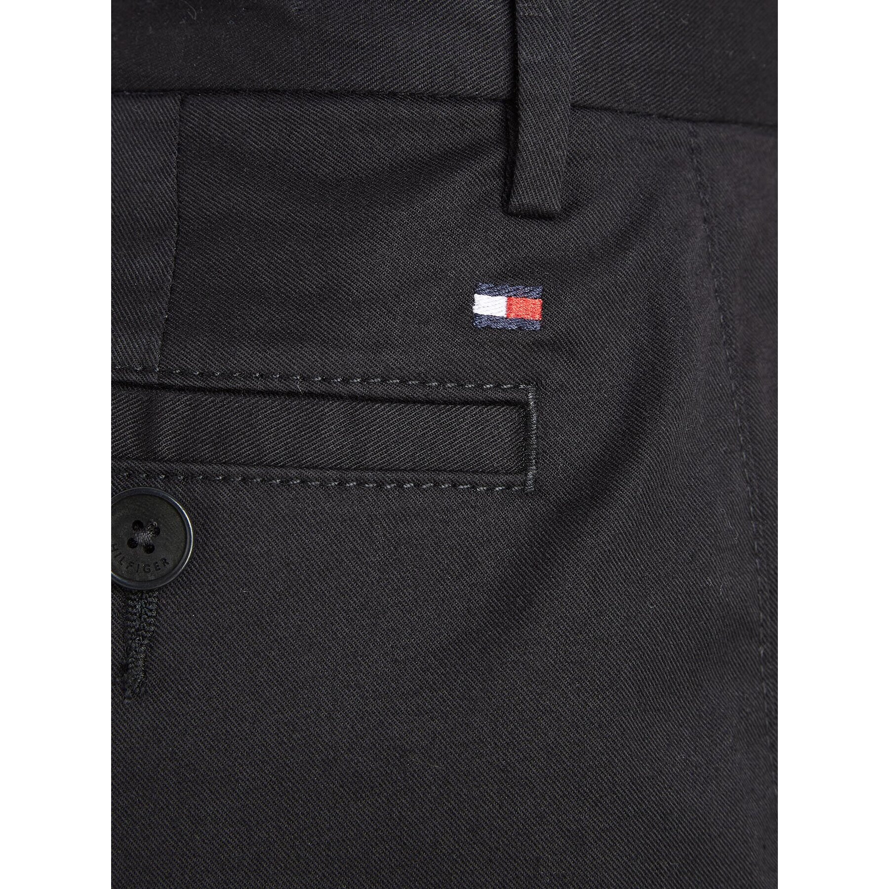 Tommy Hilfiger Kalhoty z materiálu KB0KB08609 Černá Slim Fit - Pepit.cz