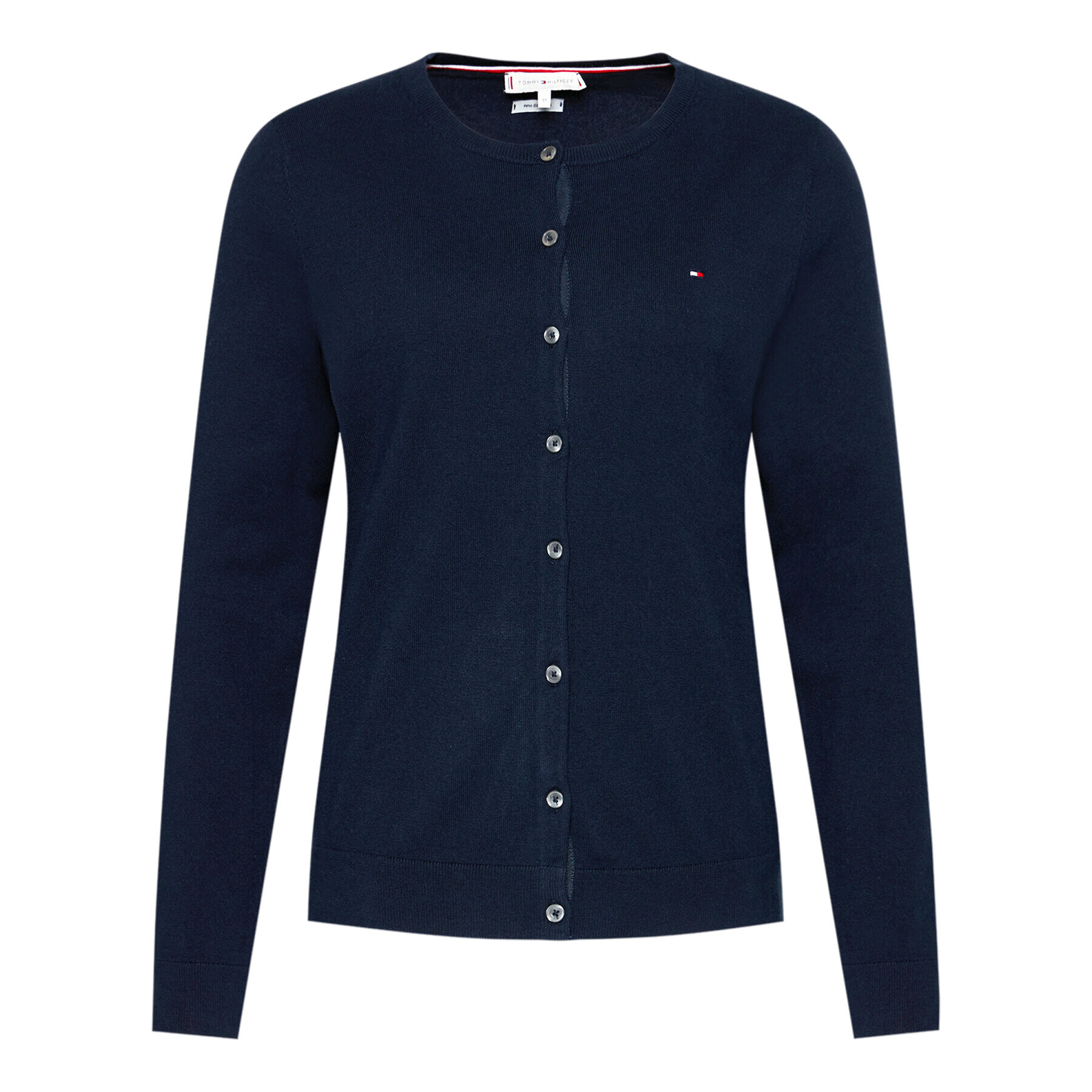 Tommy Hilfiger Kardigan WW0WW22047 Tmavomodrá Regular Fit - Pepit.cz