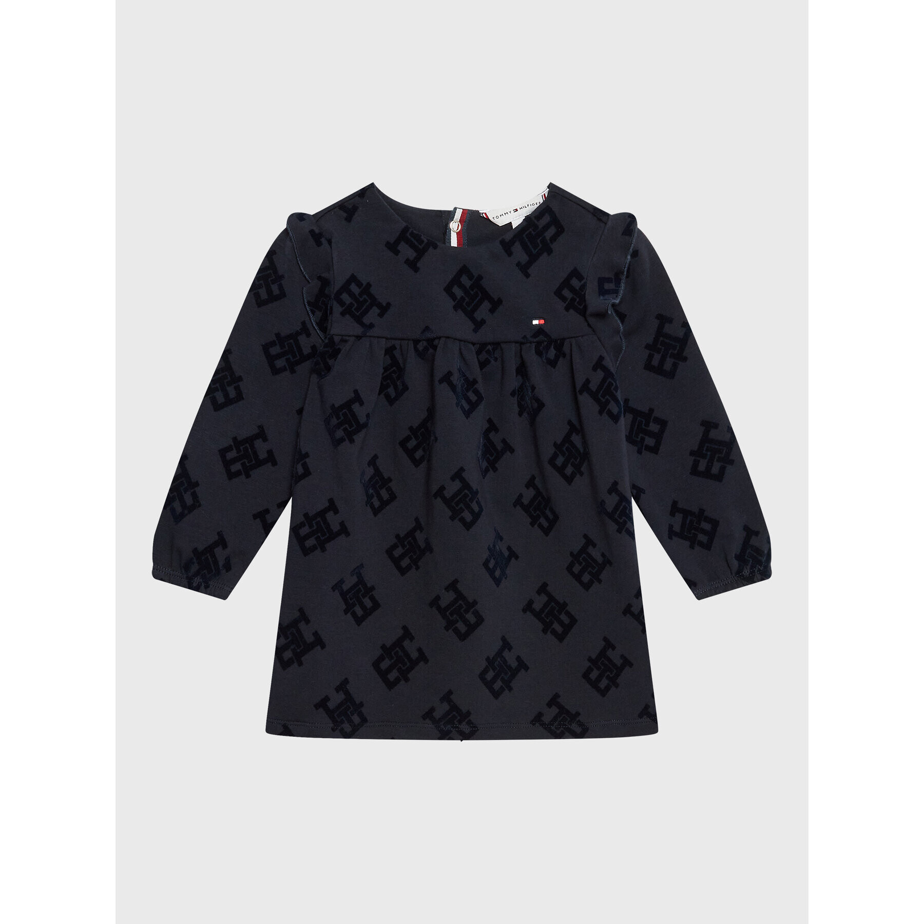 Tommy Hilfiger Každodenní šaty Baby Monogram KN0KN01568 Tmavomodrá Regular Fit - Pepit.cz