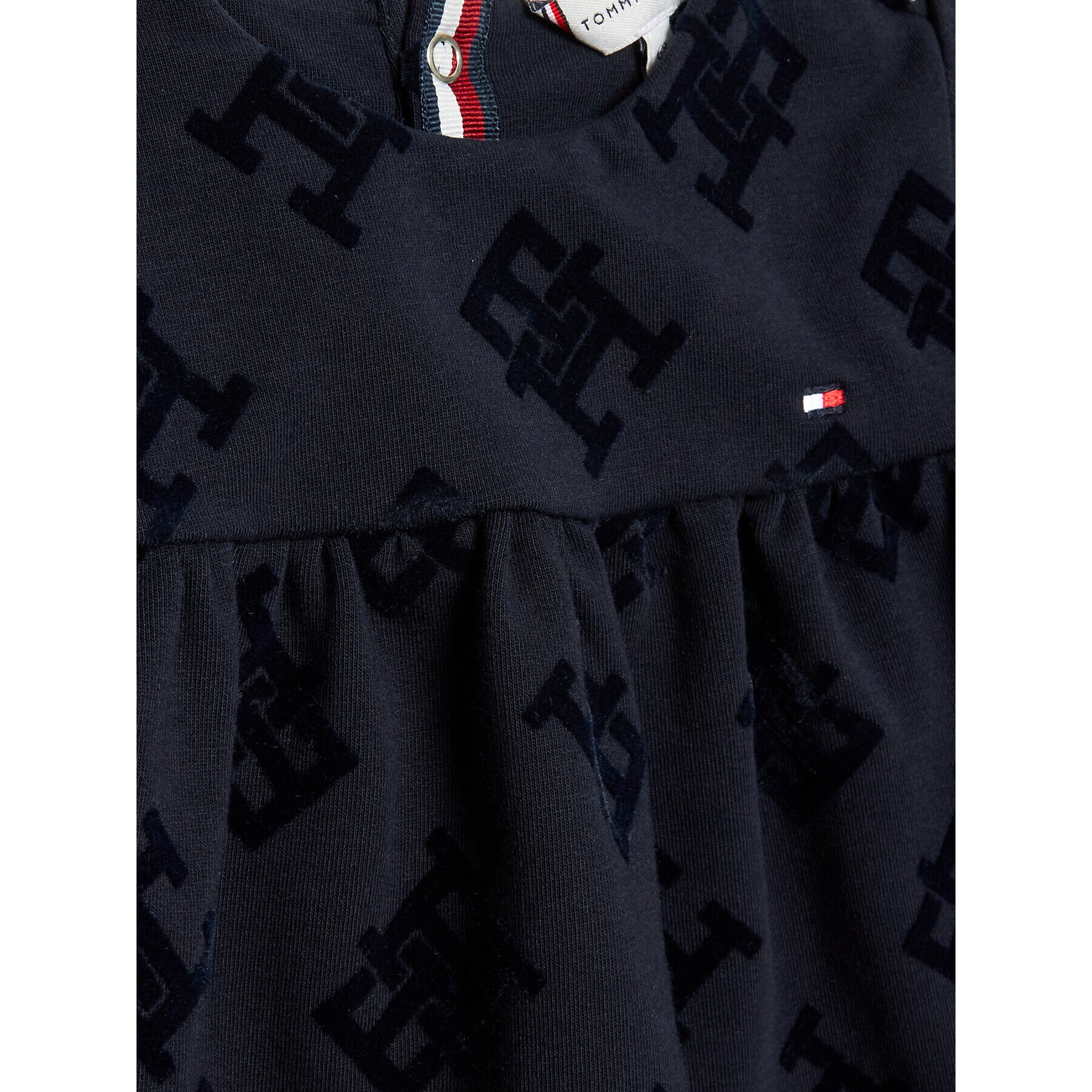 Tommy Hilfiger Každodenní šaty Baby Monogram KN0KN01568 Tmavomodrá Regular Fit - Pepit.cz