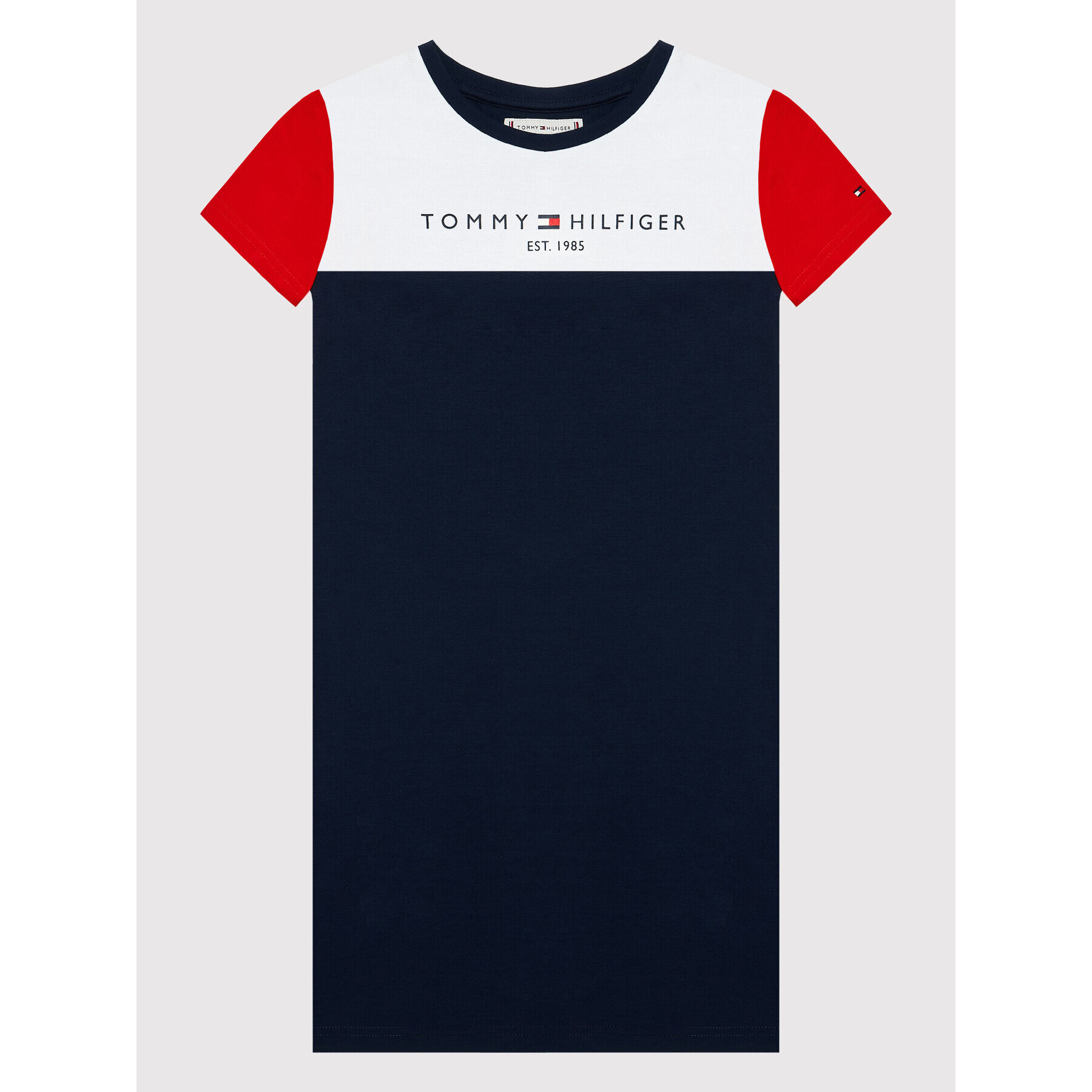 Tommy Hilfiger Každodenní šaty Colourblock KG0KG06036 D Tmavomodrá Regular Fit - Pepit.cz