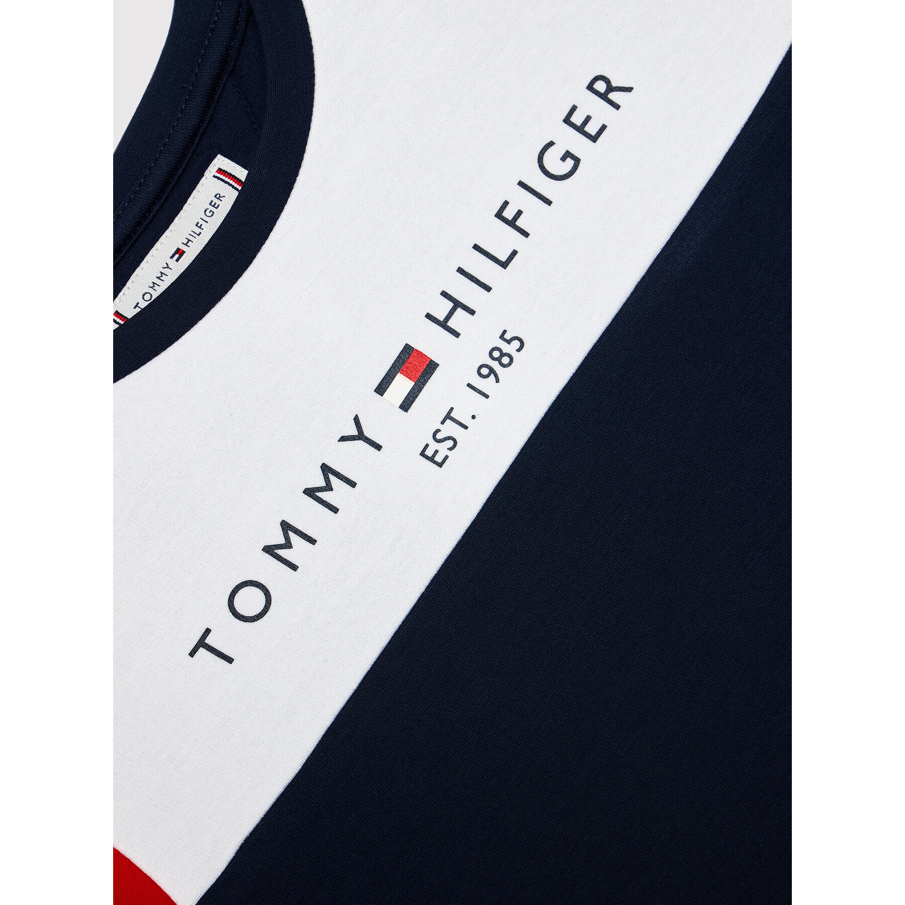 Tommy Hilfiger Každodenní šaty Colourblock KG0KG06036 D Tmavomodrá Regular Fit - Pepit.cz