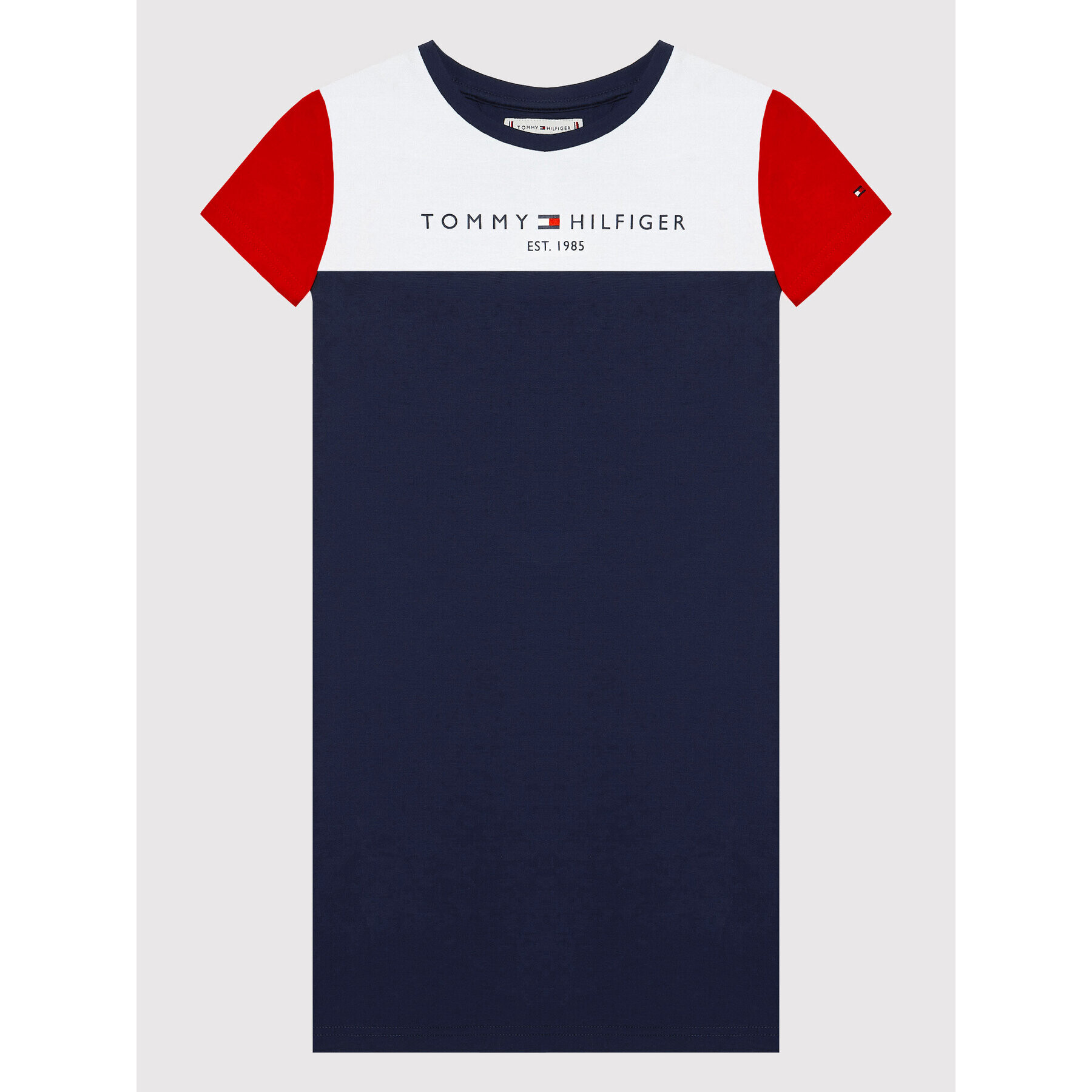 Tommy Hilfiger Každodenní šaty Colourblock KG0KG06036 M Tmavomodrá Regular Fit - Pepit.cz