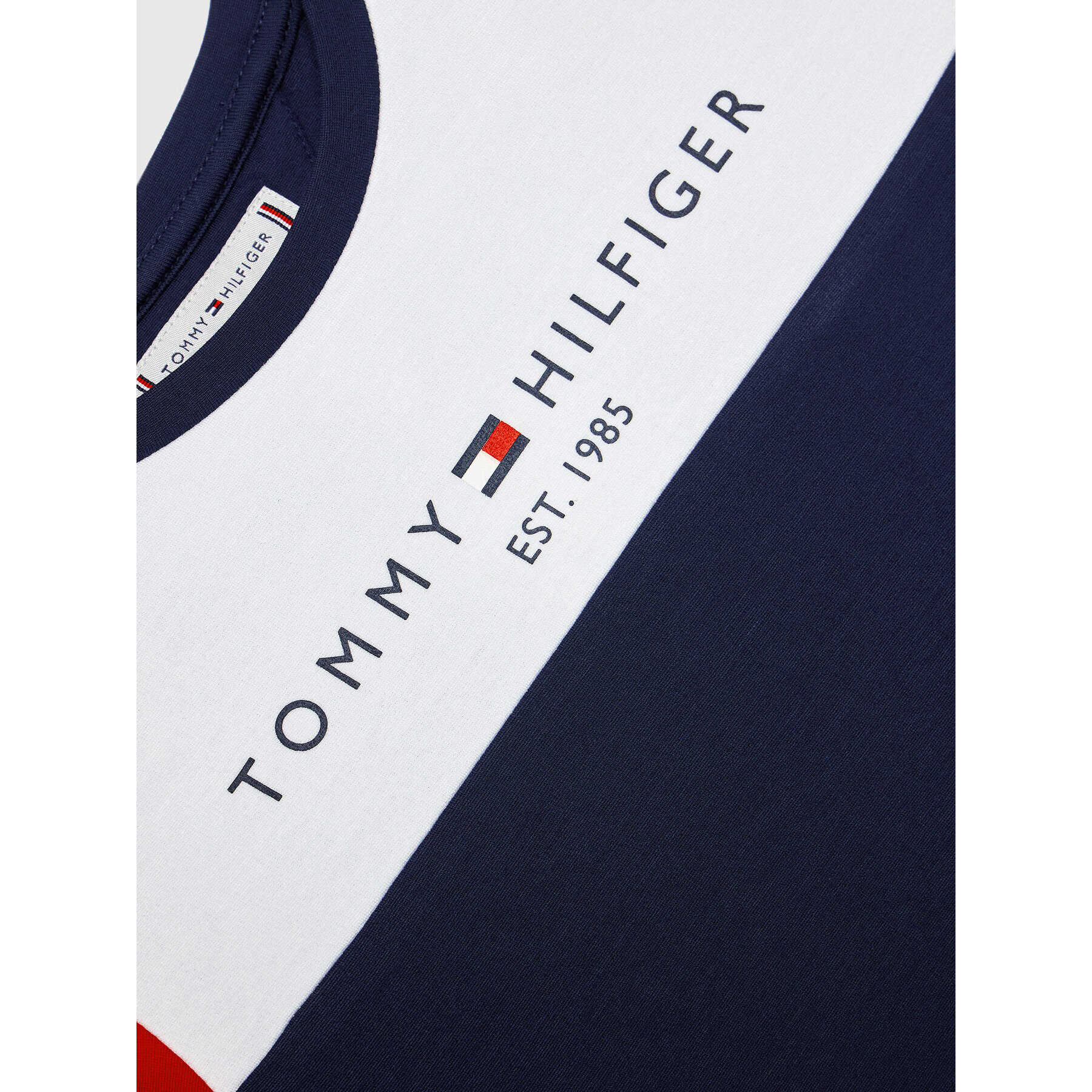 Tommy Hilfiger Každodenní šaty Colourblock KG0KG06036 M Tmavomodrá Regular Fit - Pepit.cz