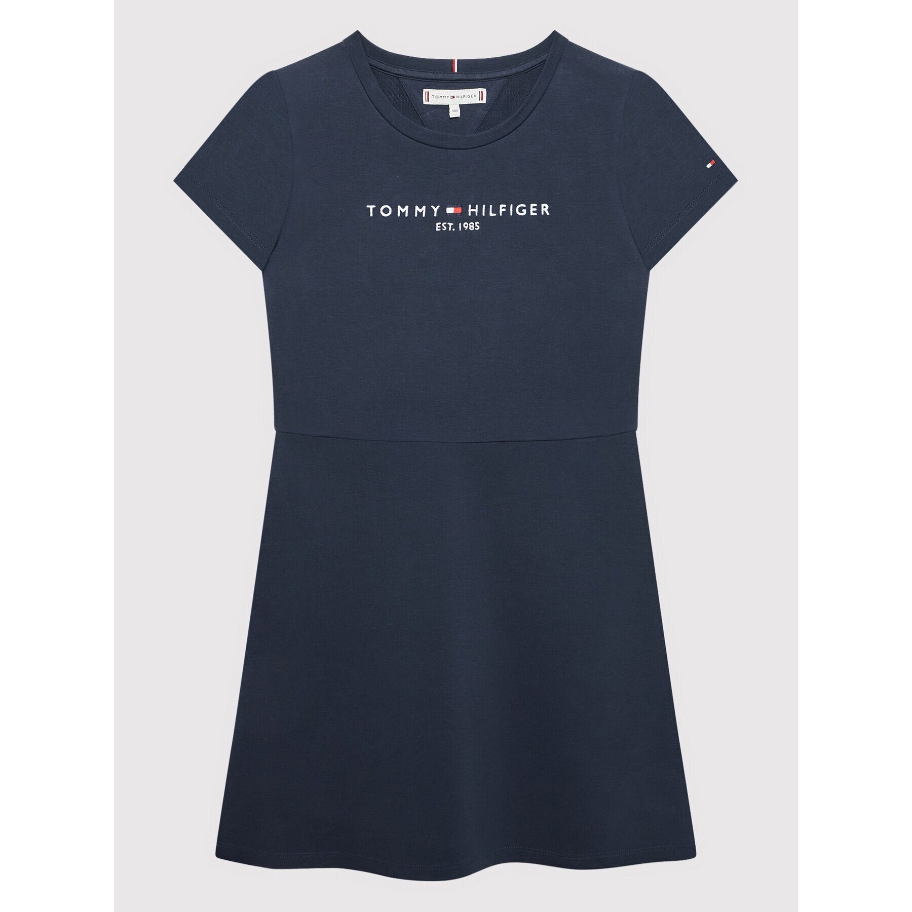 Tommy Hilfiger Každodenní šaty Essential Skater KG0KG06588 Tmavomodrá Regular Fit - Pepit.cz