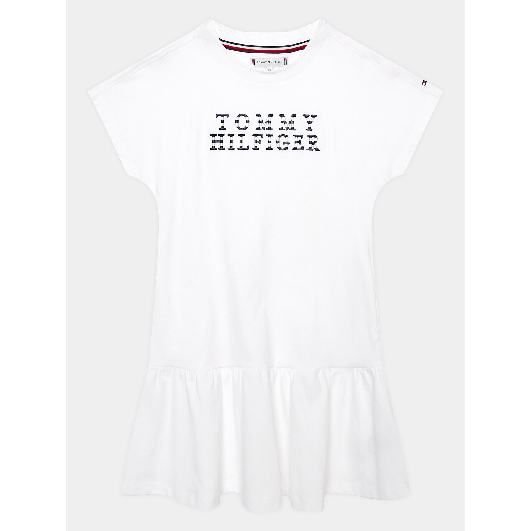 Tommy Hilfiger Každodenní šaty KG0KG07187 D Bílá Regular Fit - Pepit.cz