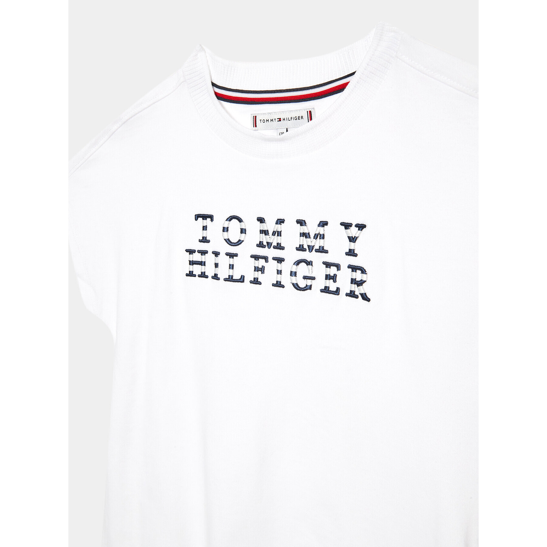 Tommy Hilfiger Každodenní šaty KG0KG07187 D Bílá Regular Fit - Pepit.cz