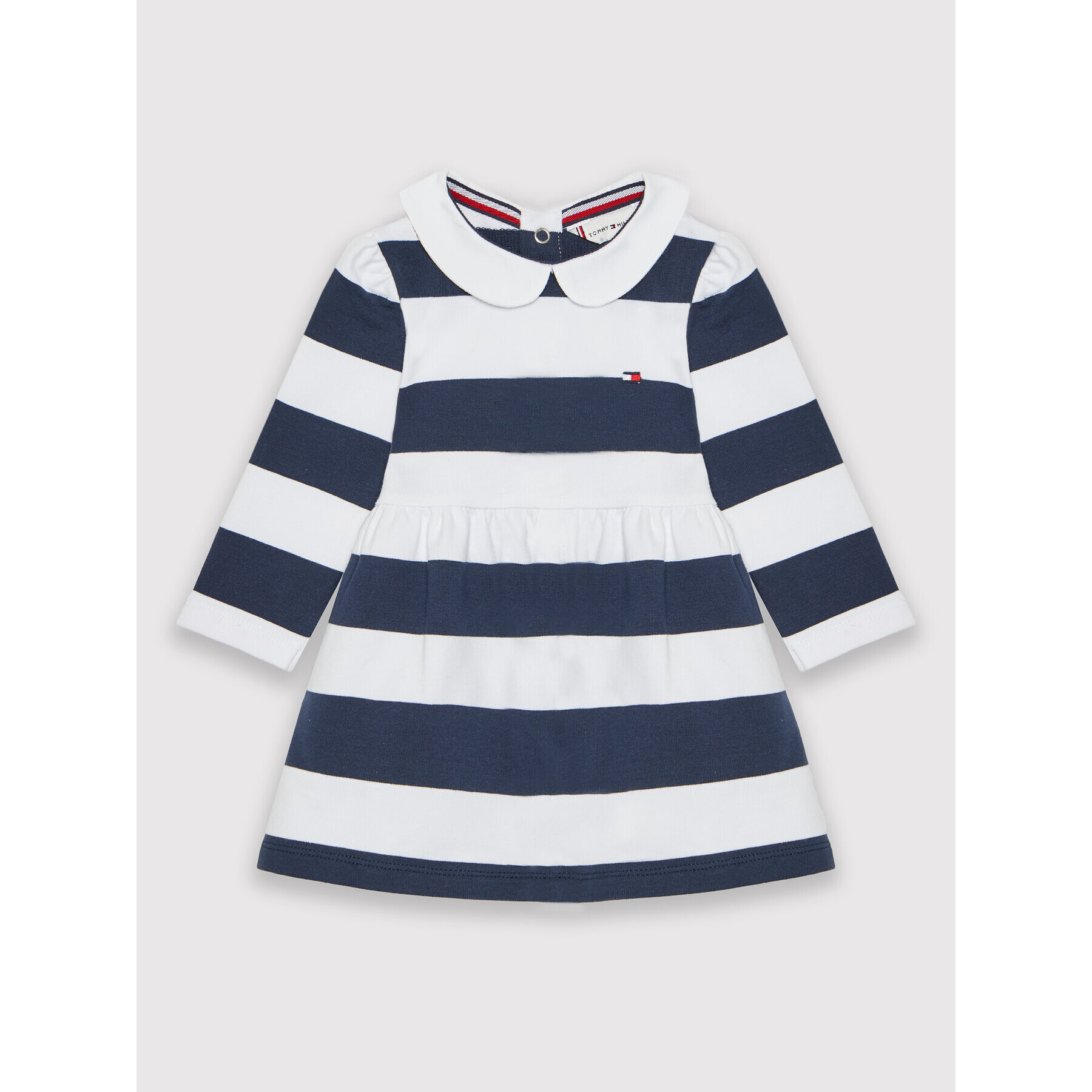 Tommy Hilfiger Každodenní šaty Rugby Stripe KN0KN01237 Tmavomodrá Regular Fit - Pepit.cz