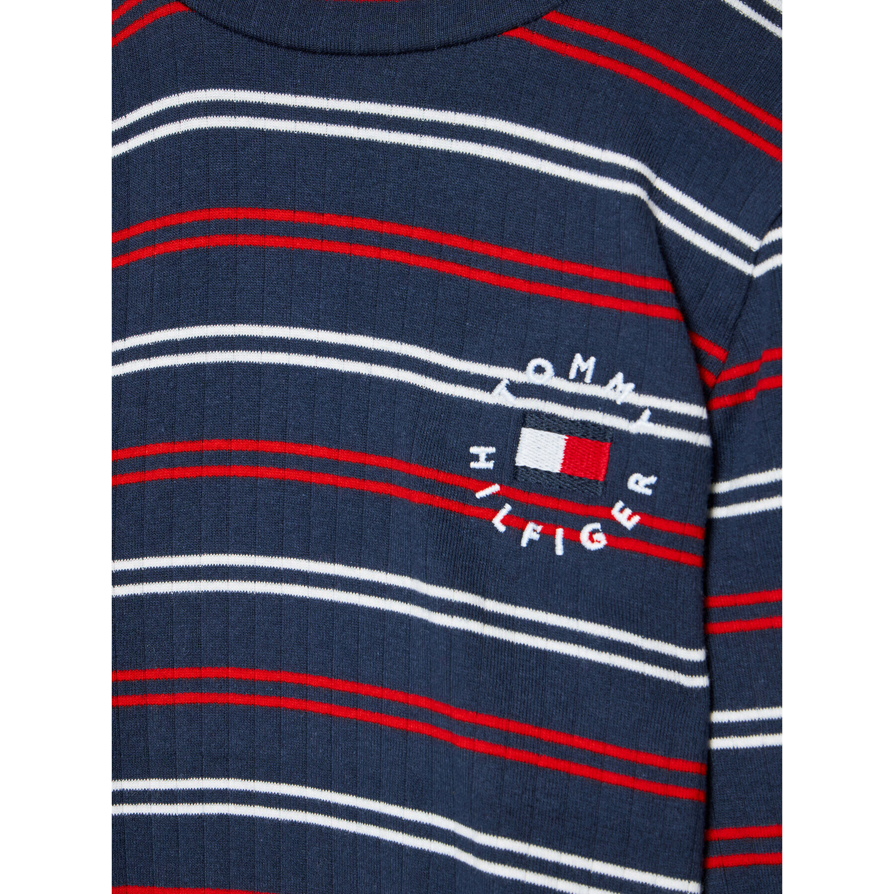 Tommy Hilfiger Každodenní šaty Stripe KG0KG06121 M Tmavomodrá Regular Fit - Pepit.cz