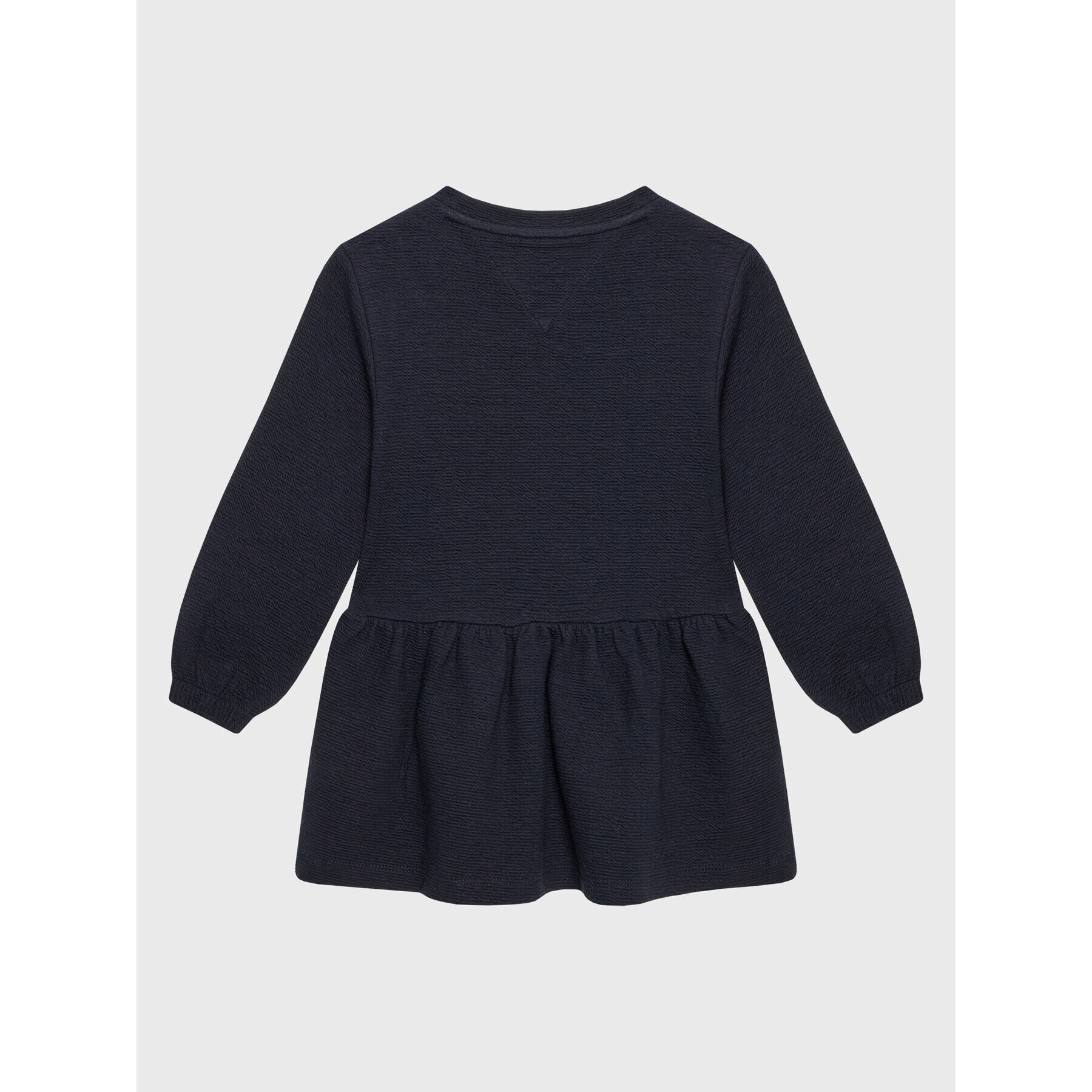 Tommy Hilfiger Každodenní šaty Textured Ruffle KG0KG06749 D Tmavomodrá Regular Fit - Pepit.cz