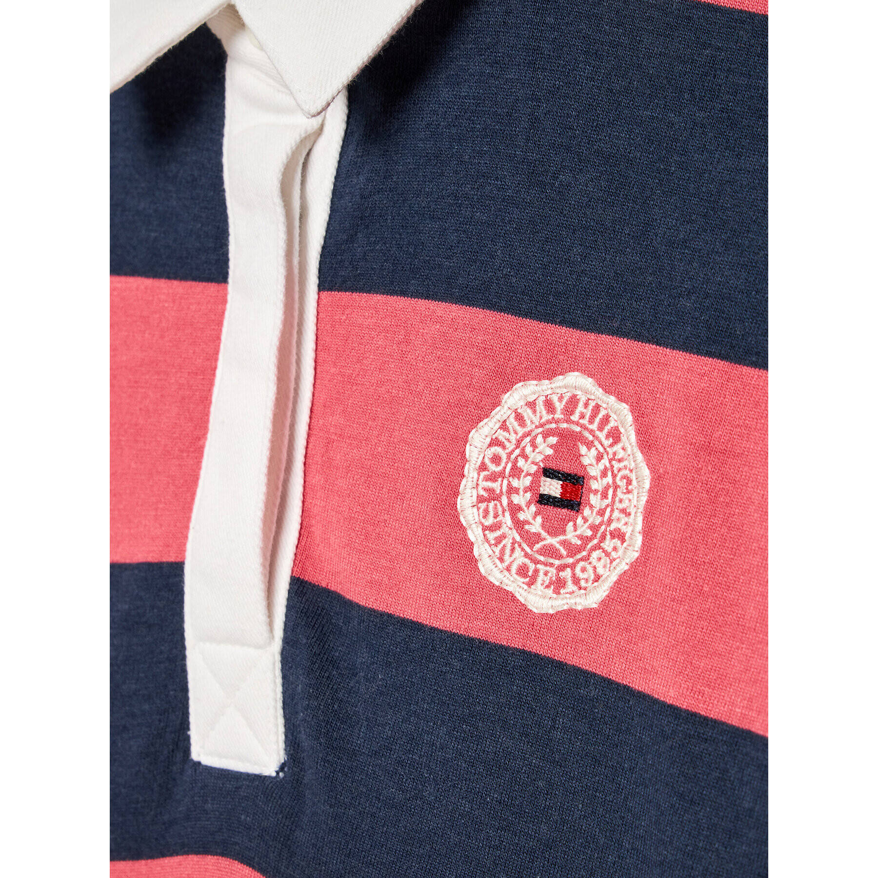 Tommy Hilfiger Každodenní šaty Tiny Varsity Rugby KG0KG06265 D Růžová Regular Fit - Pepit.cz