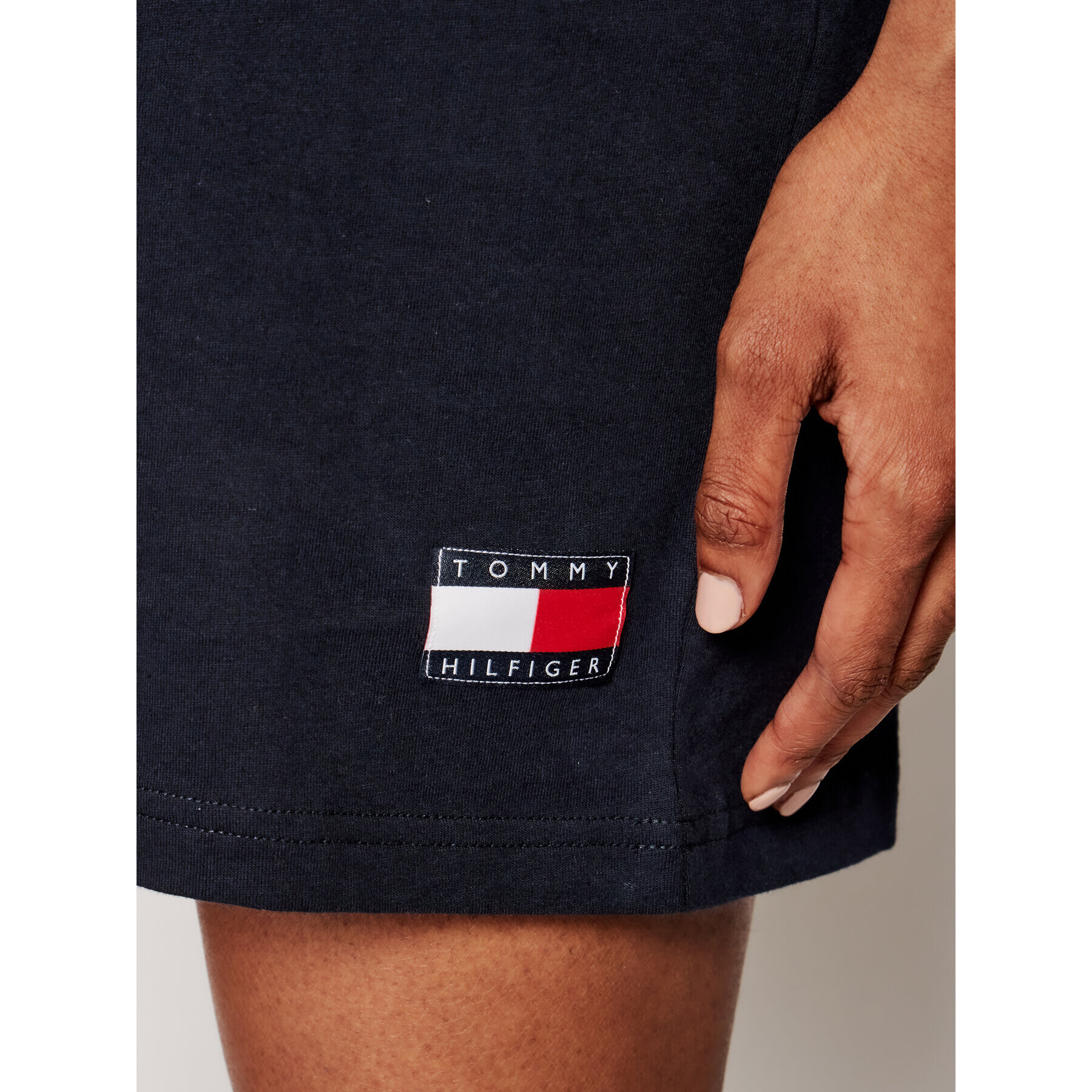 Tommy Hilfiger Každodenní šaty UW0UW02895 Tmavomodrá Relaxed Fit - Pepit.cz