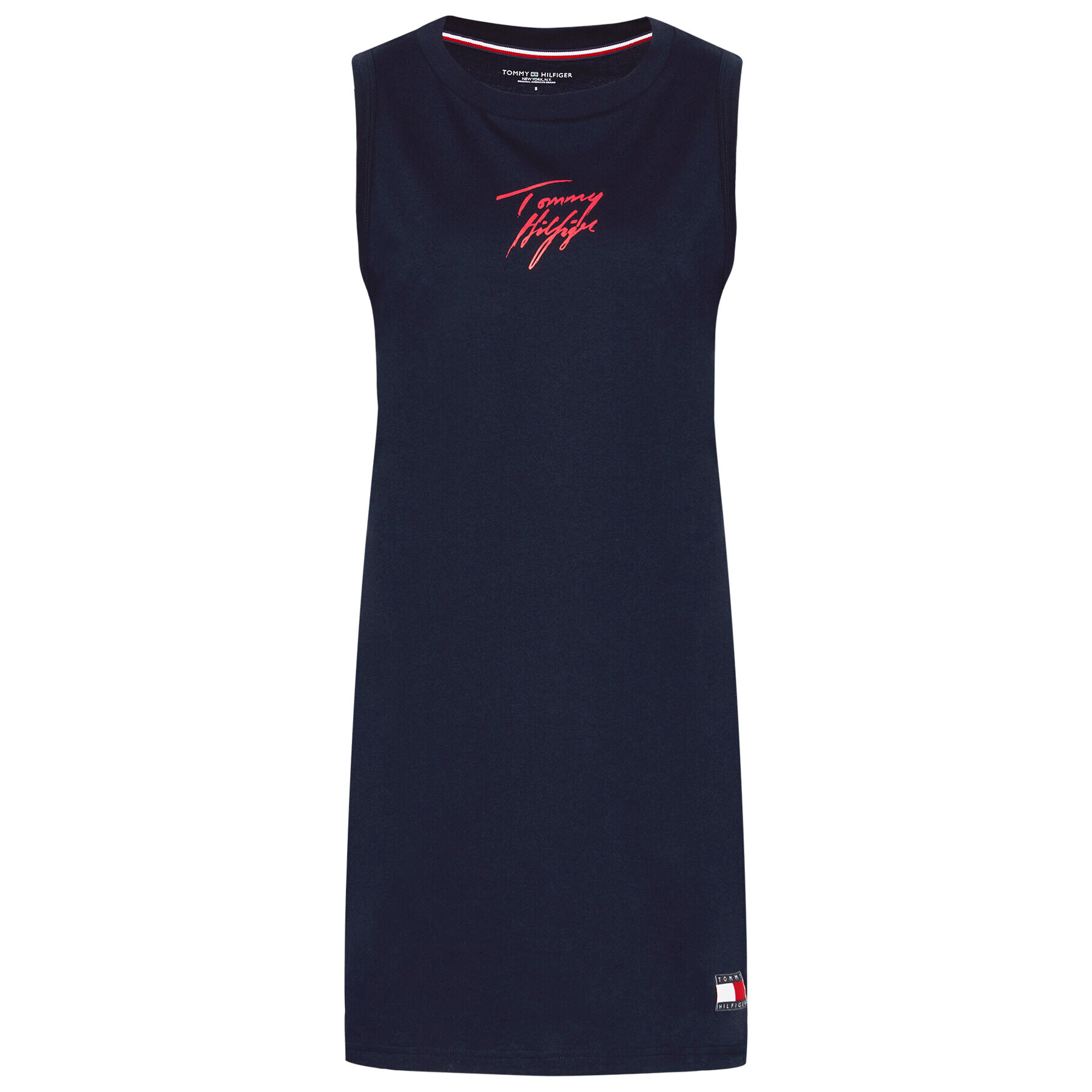 Tommy Hilfiger Každodenní šaty UW0UW02895 Tmavomodrá Relaxed Fit - Pepit.cz