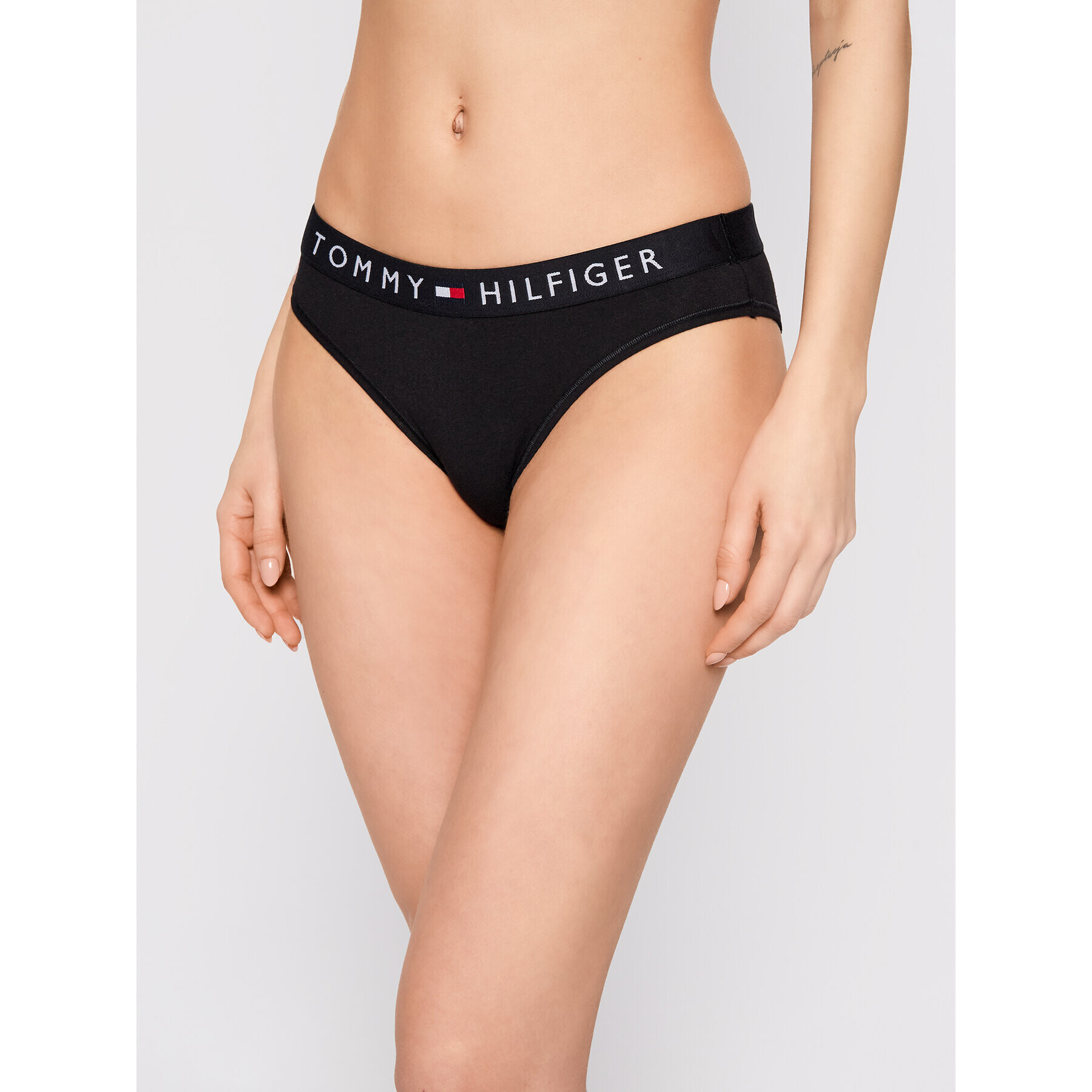 Tommy Hilfiger Klasické kalhotky Bikini UW0UW01566 Černá - Pepit.cz