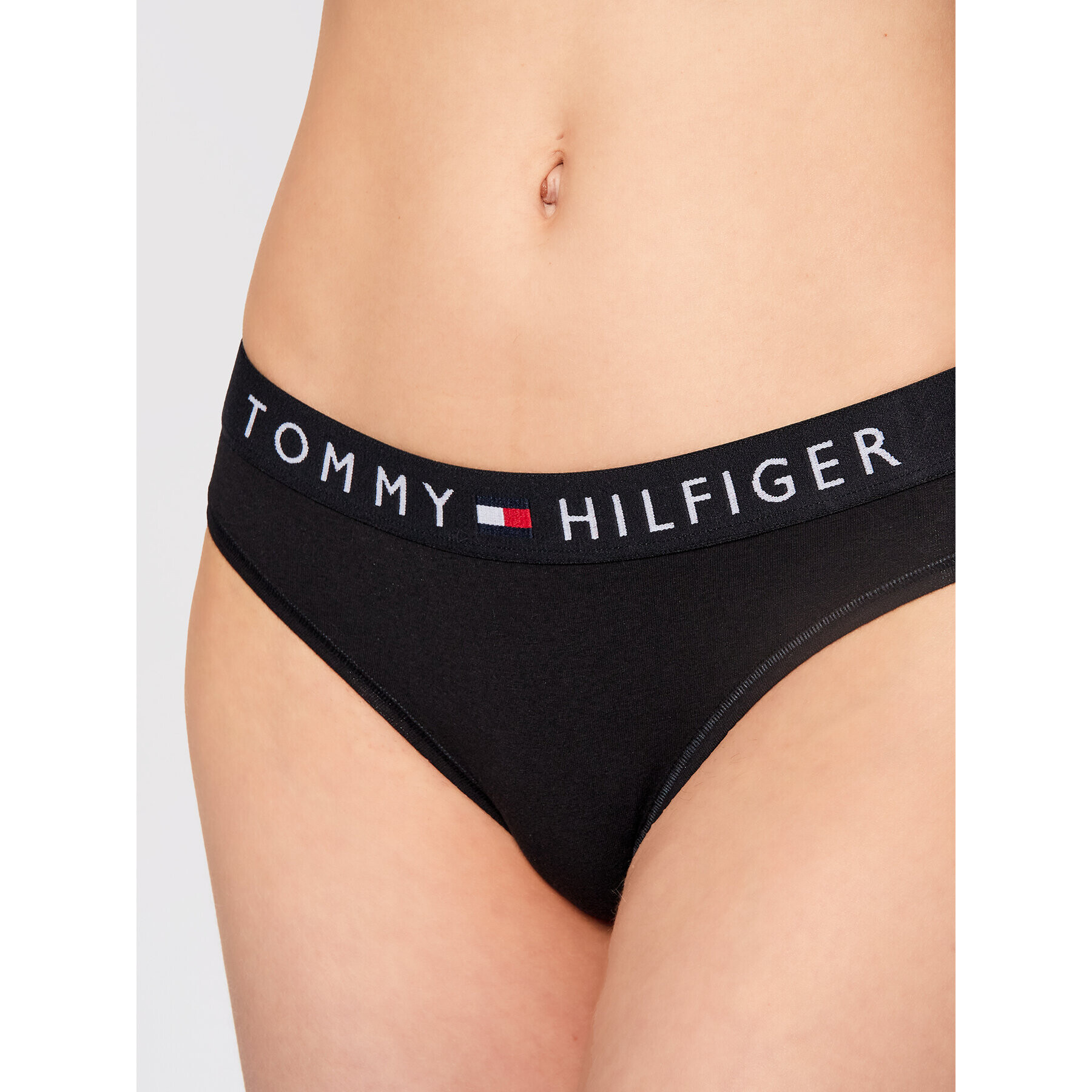 Tommy Hilfiger Klasické kalhotky Bikini UW0UW01566 Černá - Pepit.cz