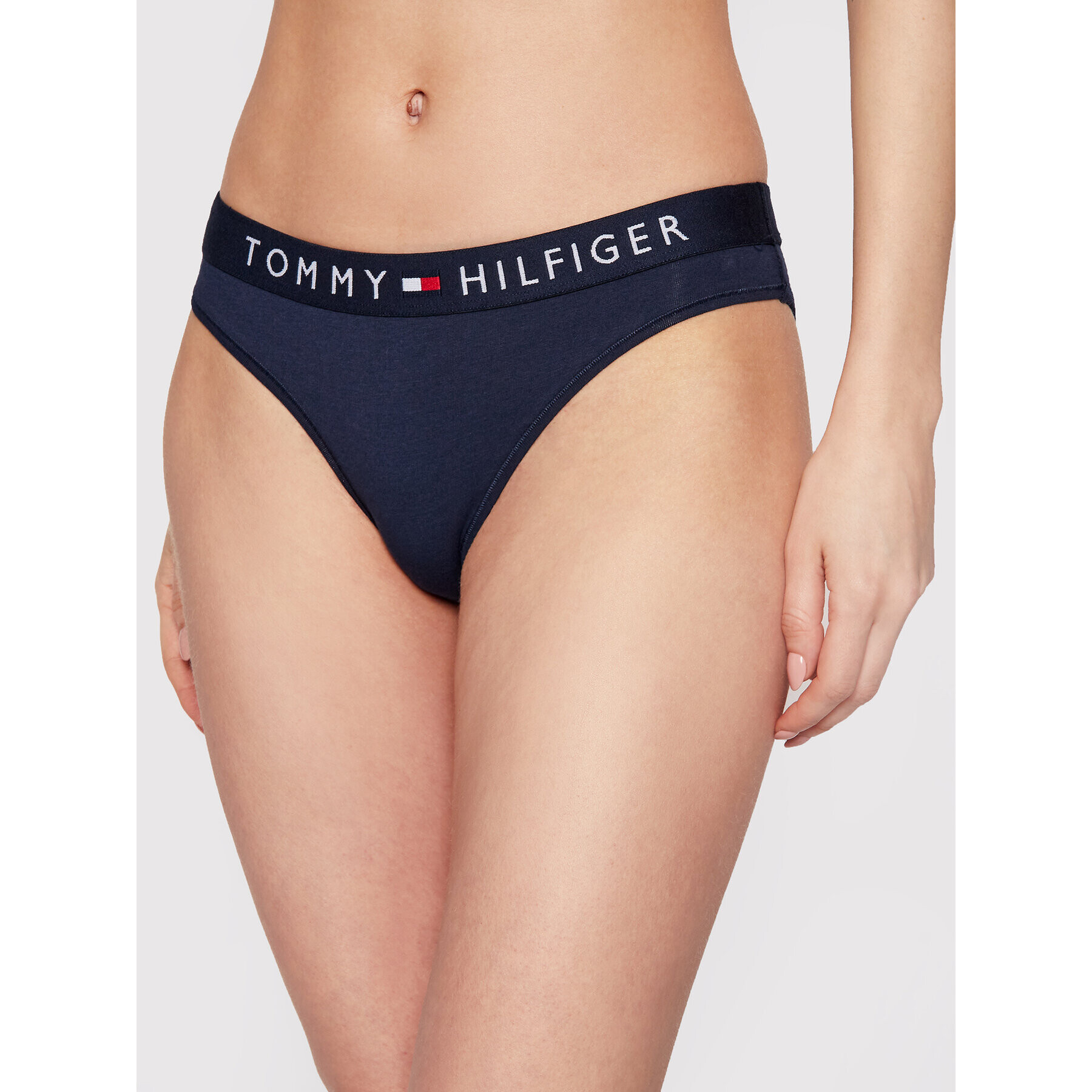 Tommy Hilfiger Klasické kalhotky Bikini UW0UW01566 Tmavomodrá - Pepit.cz