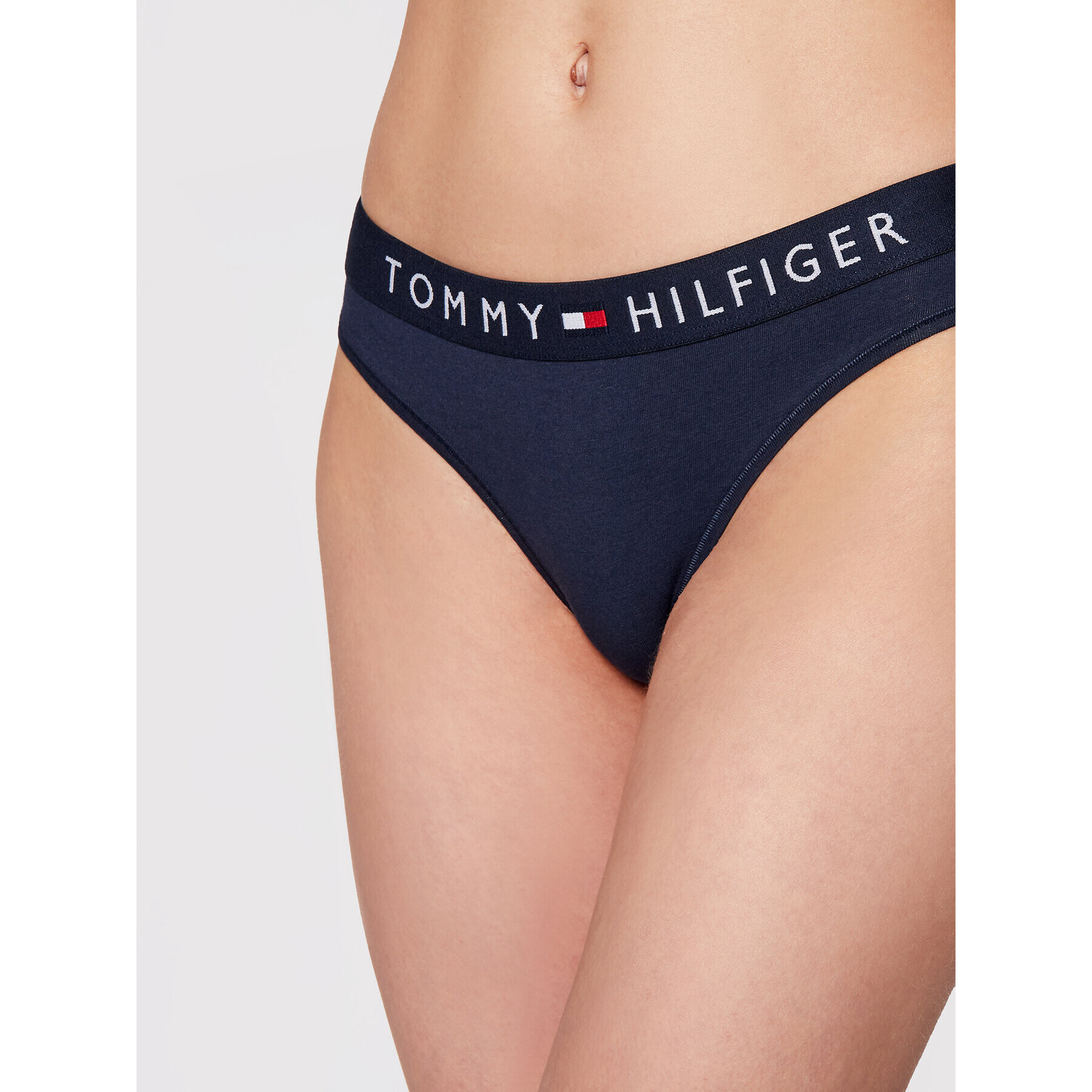 Tommy Hilfiger Klasické kalhotky Bikini UW0UW01566 Tmavomodrá - Pepit.cz